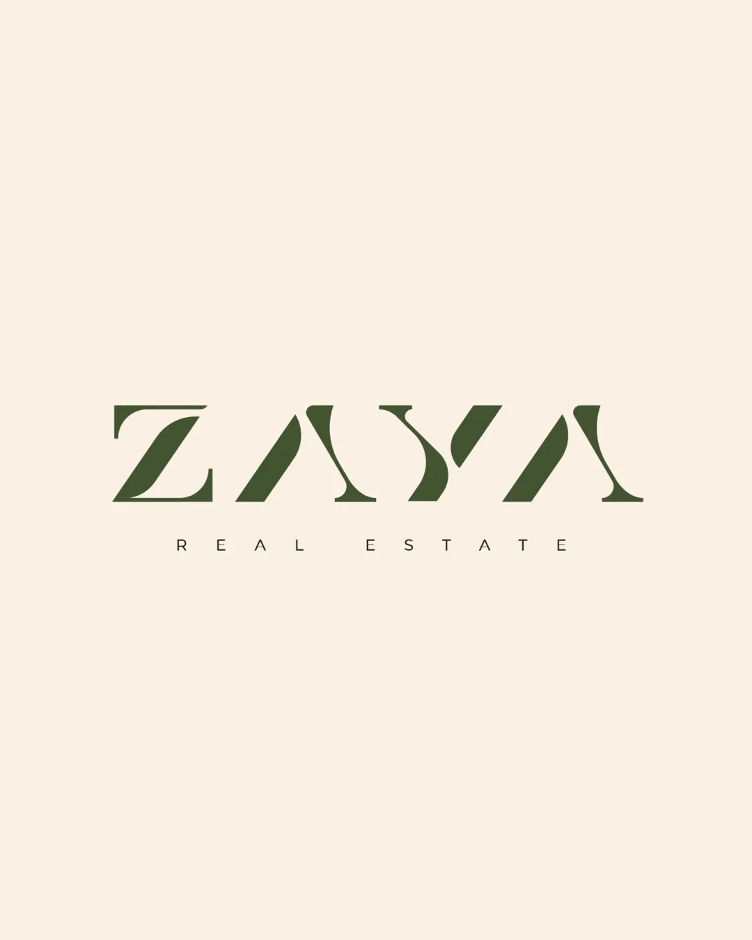 Zaya Real Estate Stylized Zaya Letters Wordmark Logo Review