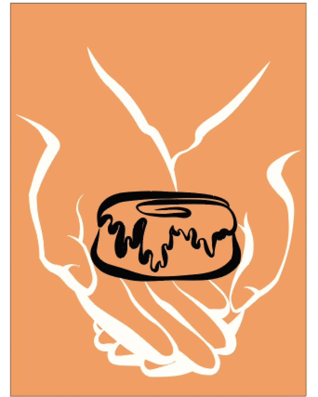 Hands Holding A Donut With Glaze Emblem Logo Review