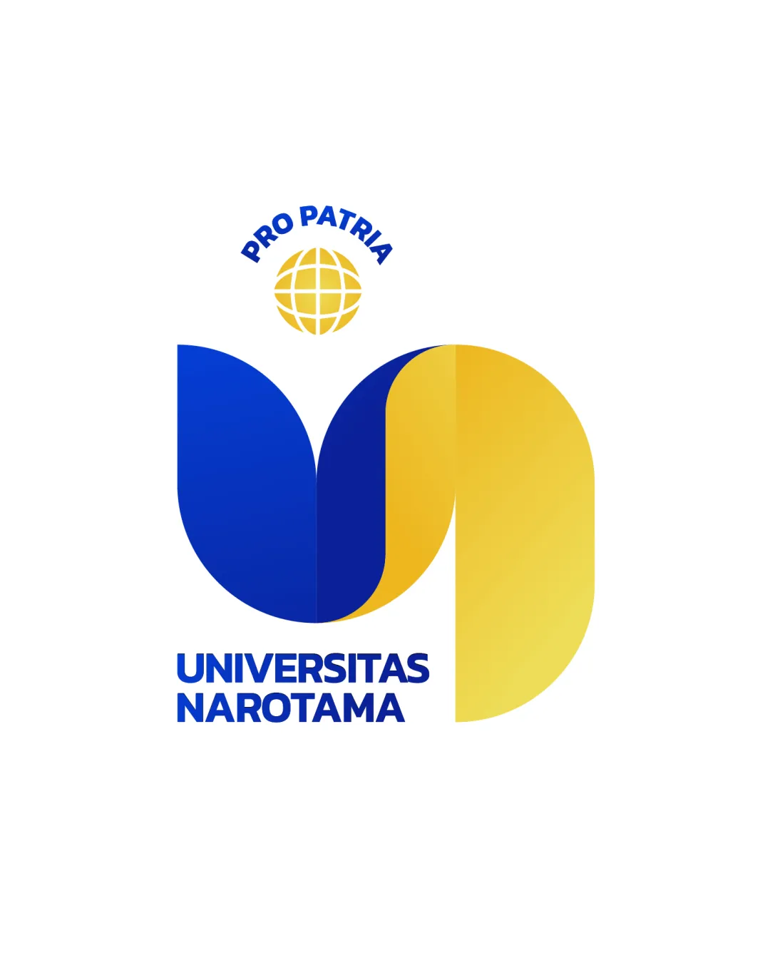 Pro Patria Universitas Narotama Globe And Abstract U N Shape Combination Mark Logo Review
