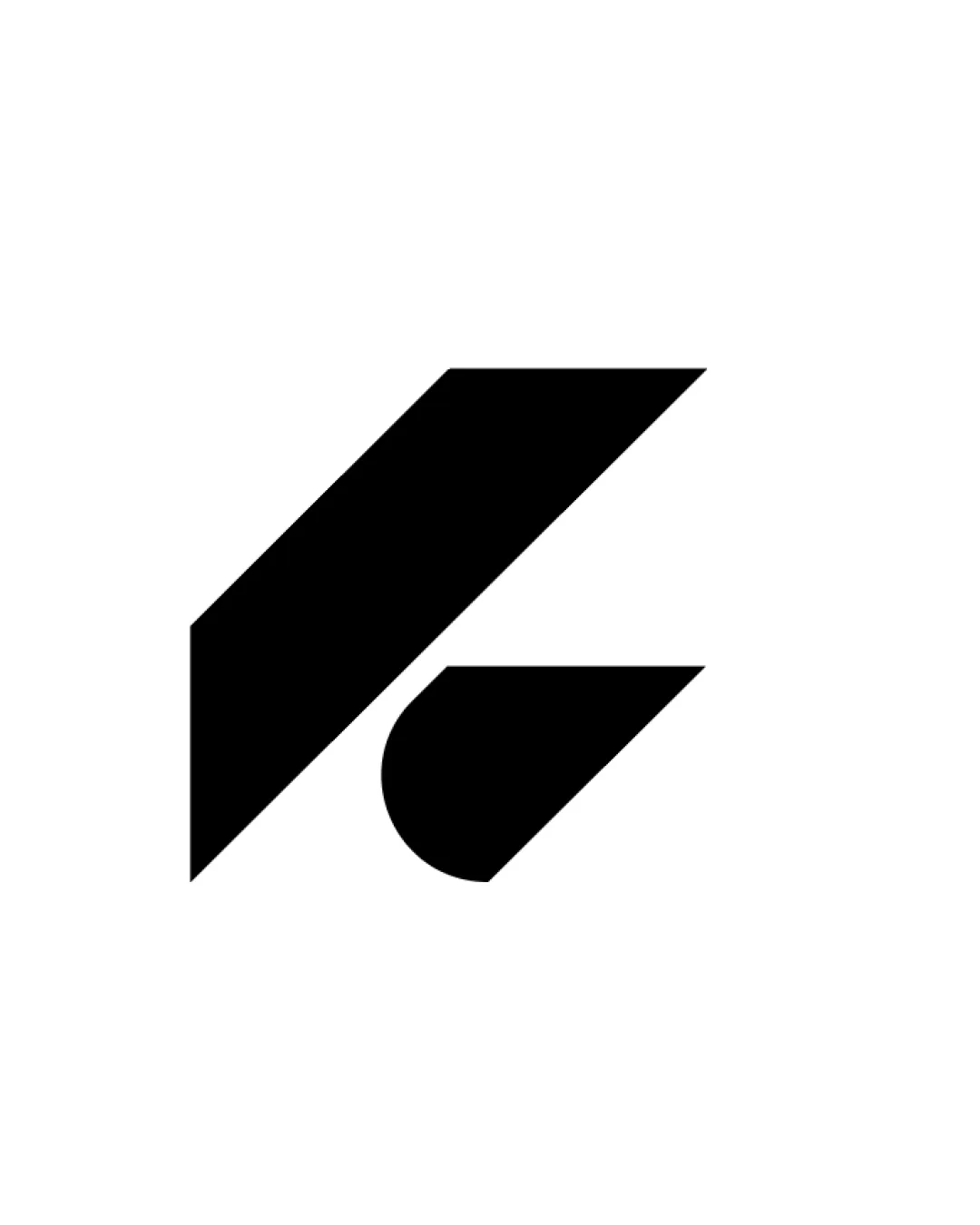 Abstract Shape Resembling An F Symbol Logo Review