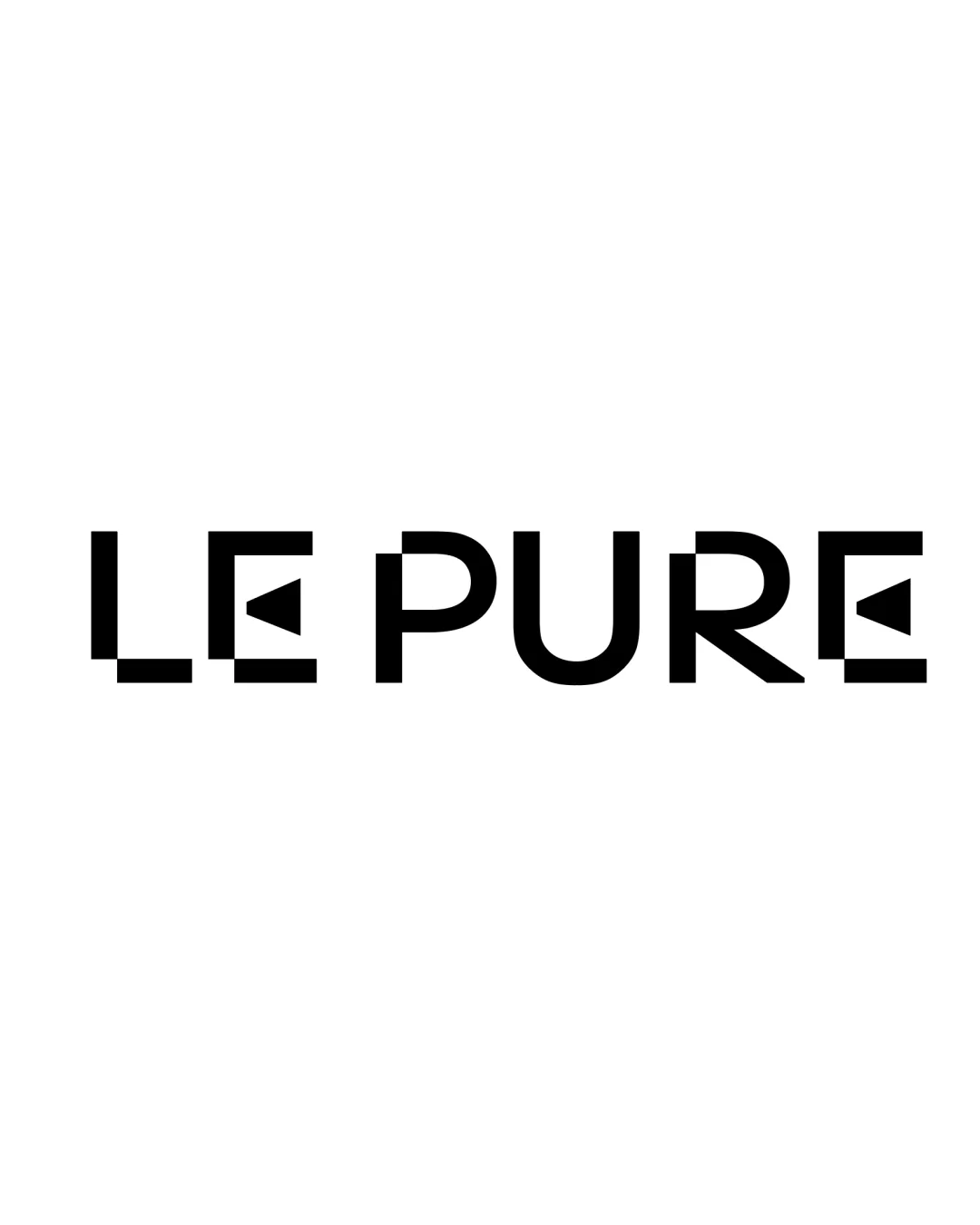Le Pure Geometric Stylized Text Wordmark Logo Review