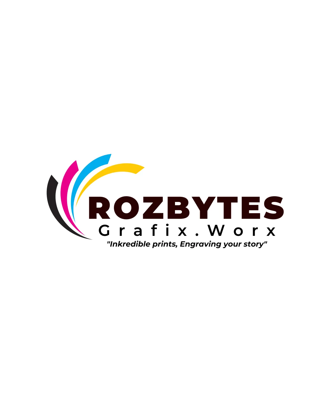 Rozbytes Grafix Worx Inkredible Prints Engraving Your Story Curved Lines In Multiple Colors Combination Mark Logo Review