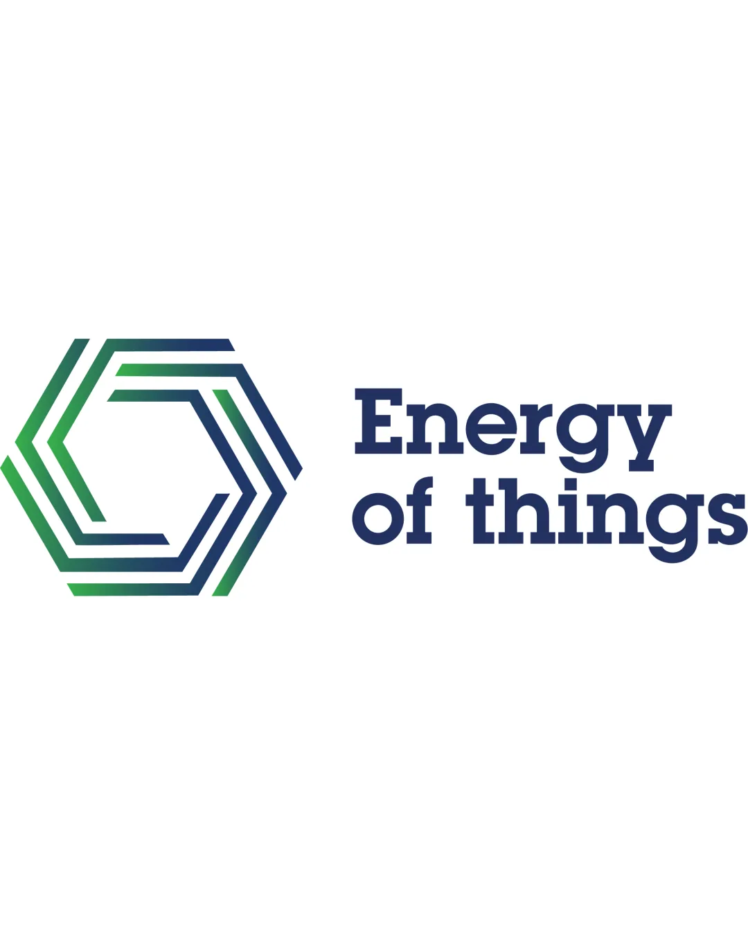 Energy Of Things Hexagonal Shape With Layered Lines Combination Mark Logo Review