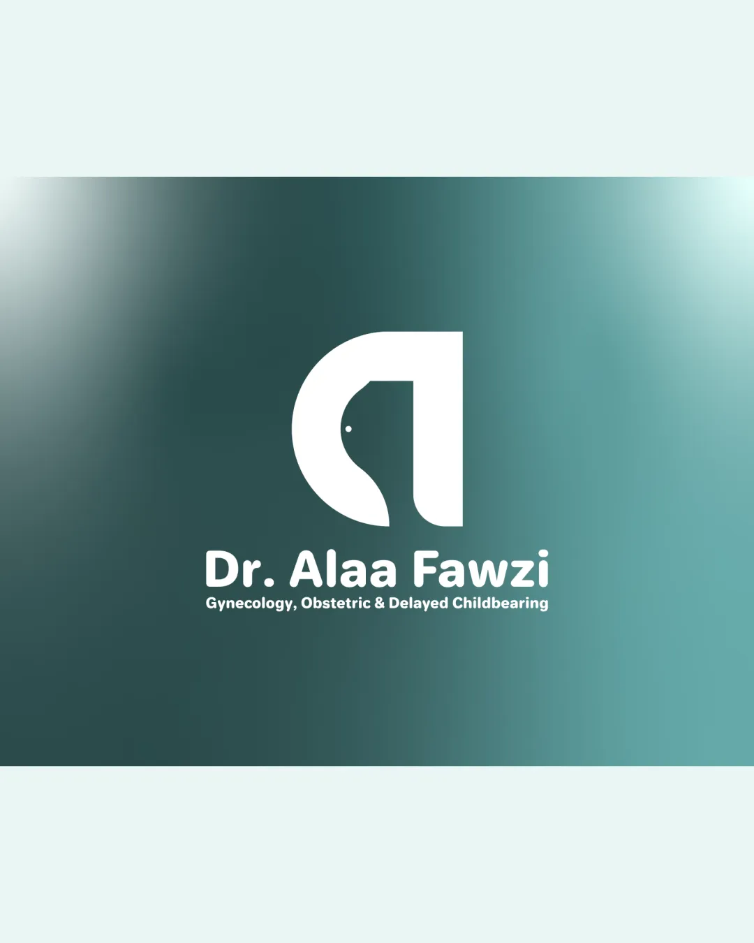 Dr Alaa Fawzi Gynecology Obstetric Delayed Childbearing Abstract Symbol With A Lowercase A Combination Mark Logo Review