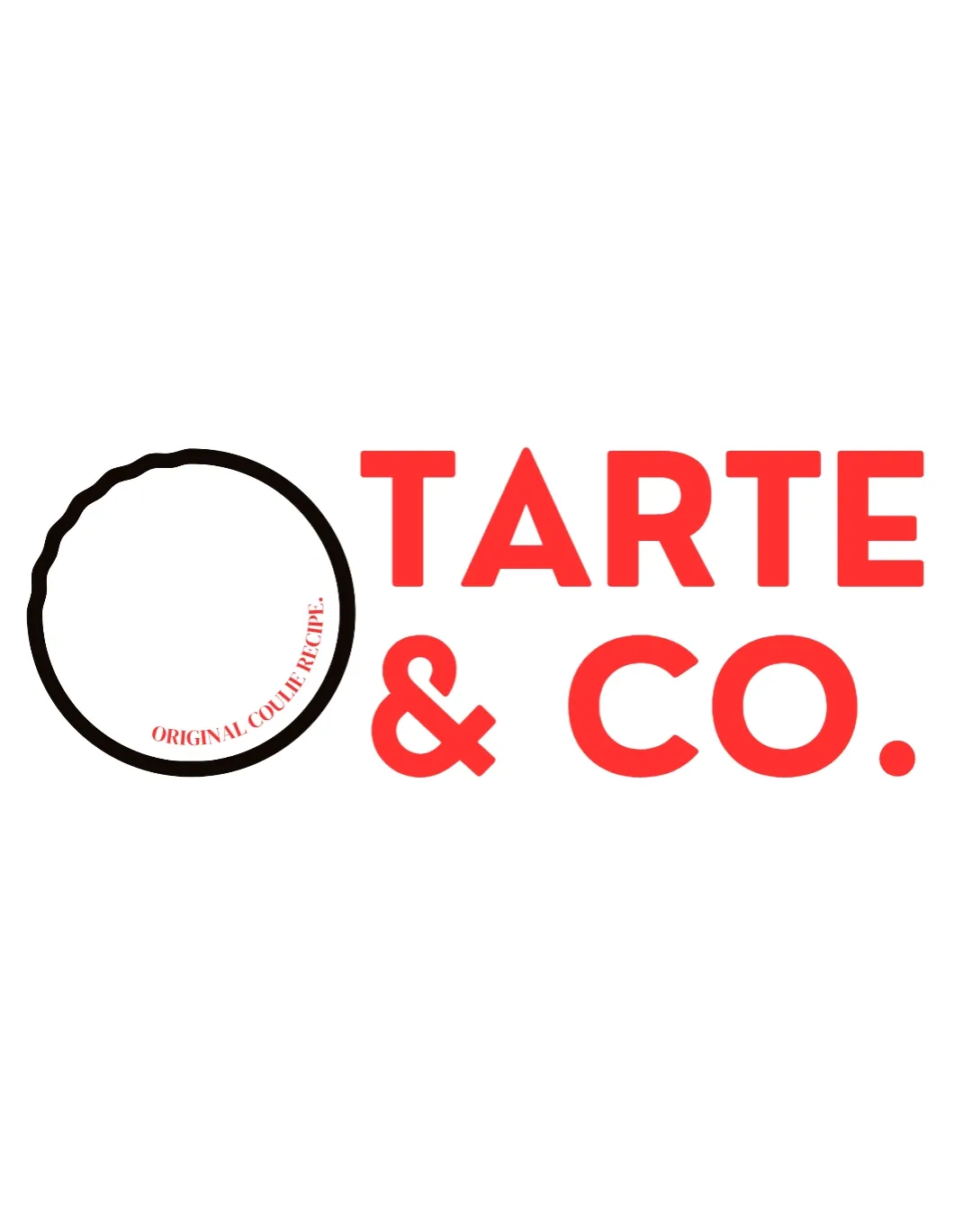 Tarte Co Original Coulis Recipe Outline Of A Tart With Zigzag Edge Combination Mark Logo Review