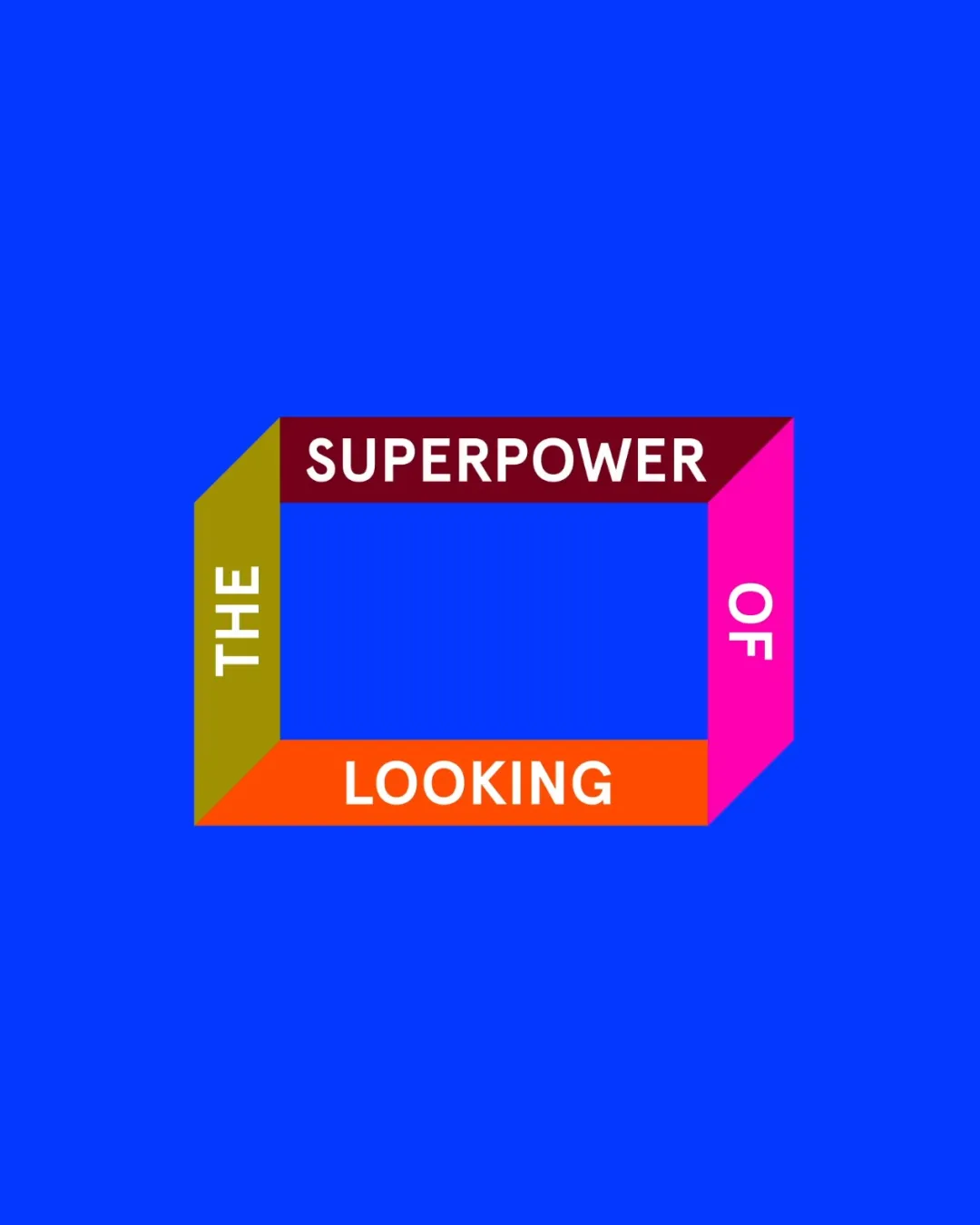 The Superpower Of Looking Three Dimensional Rectangle Wordmark And Shape Logo Review