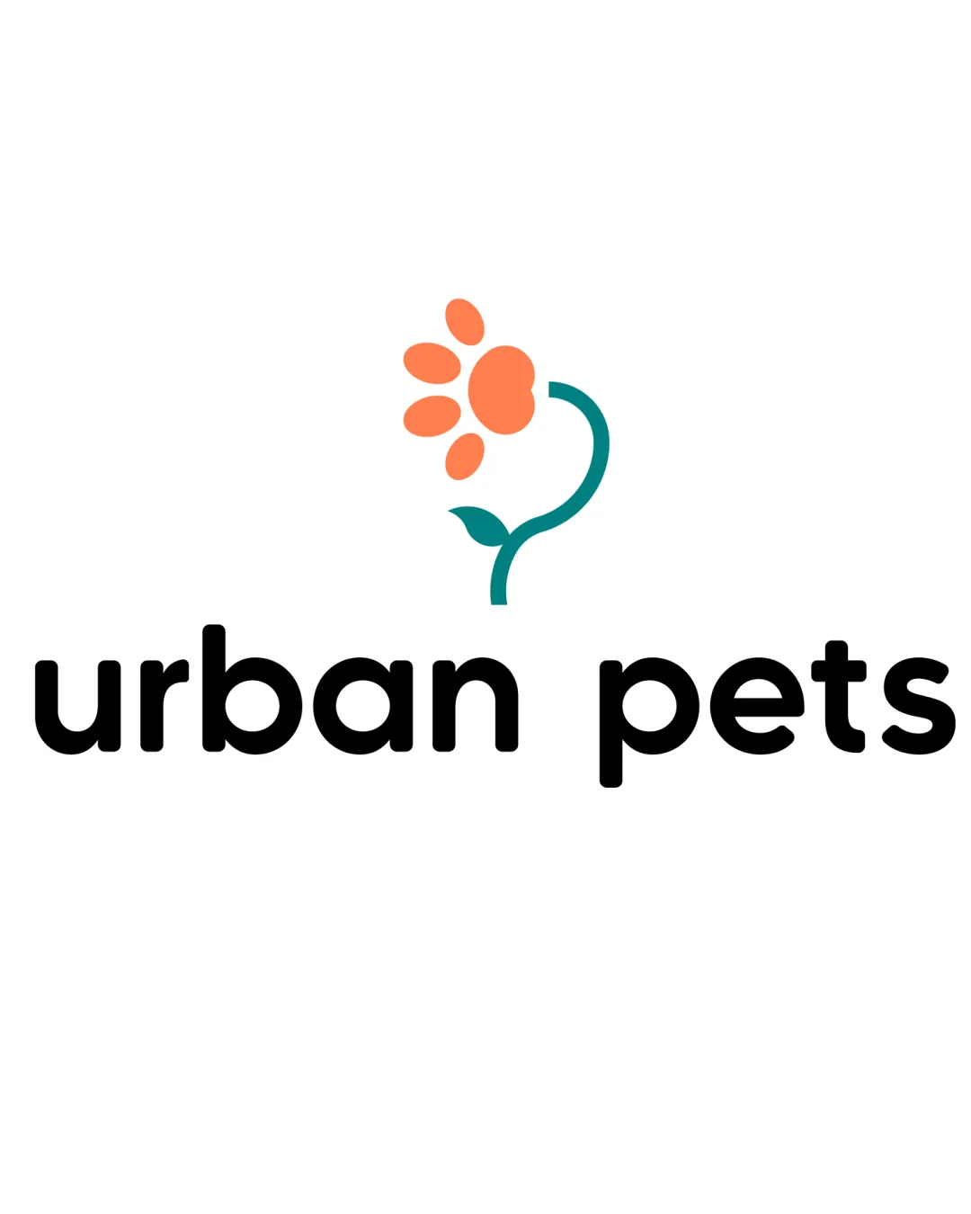 Urban Pets Paw And Stem Combined Resembling A Flower Combination Mark Logo Review