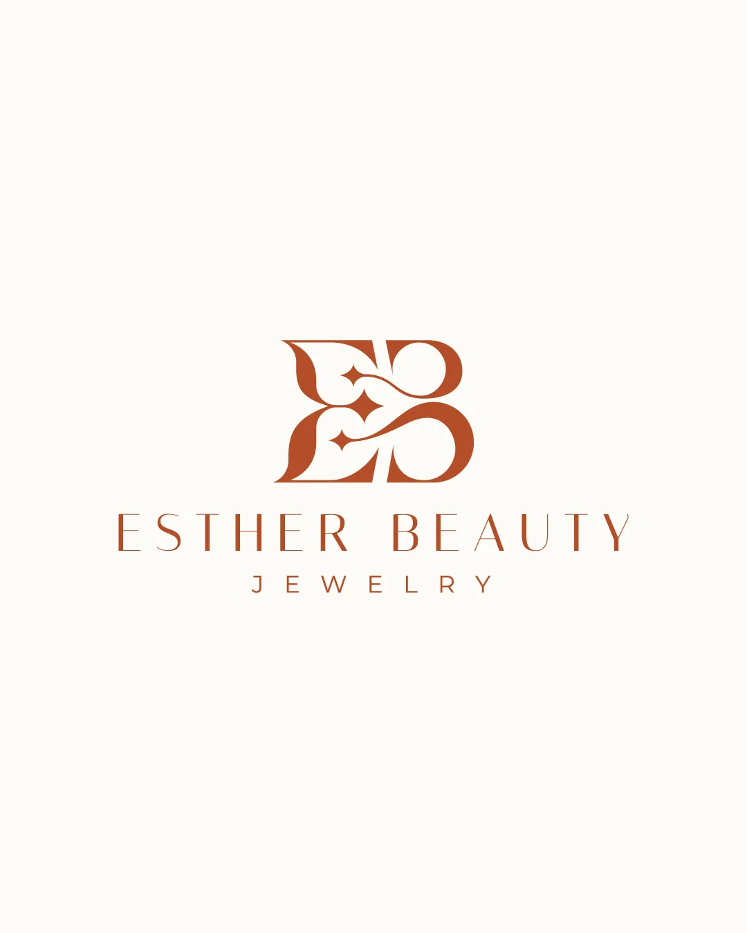 Esther Beauty Jewelry Stylized E And B Intertwined Monogram Logo Review