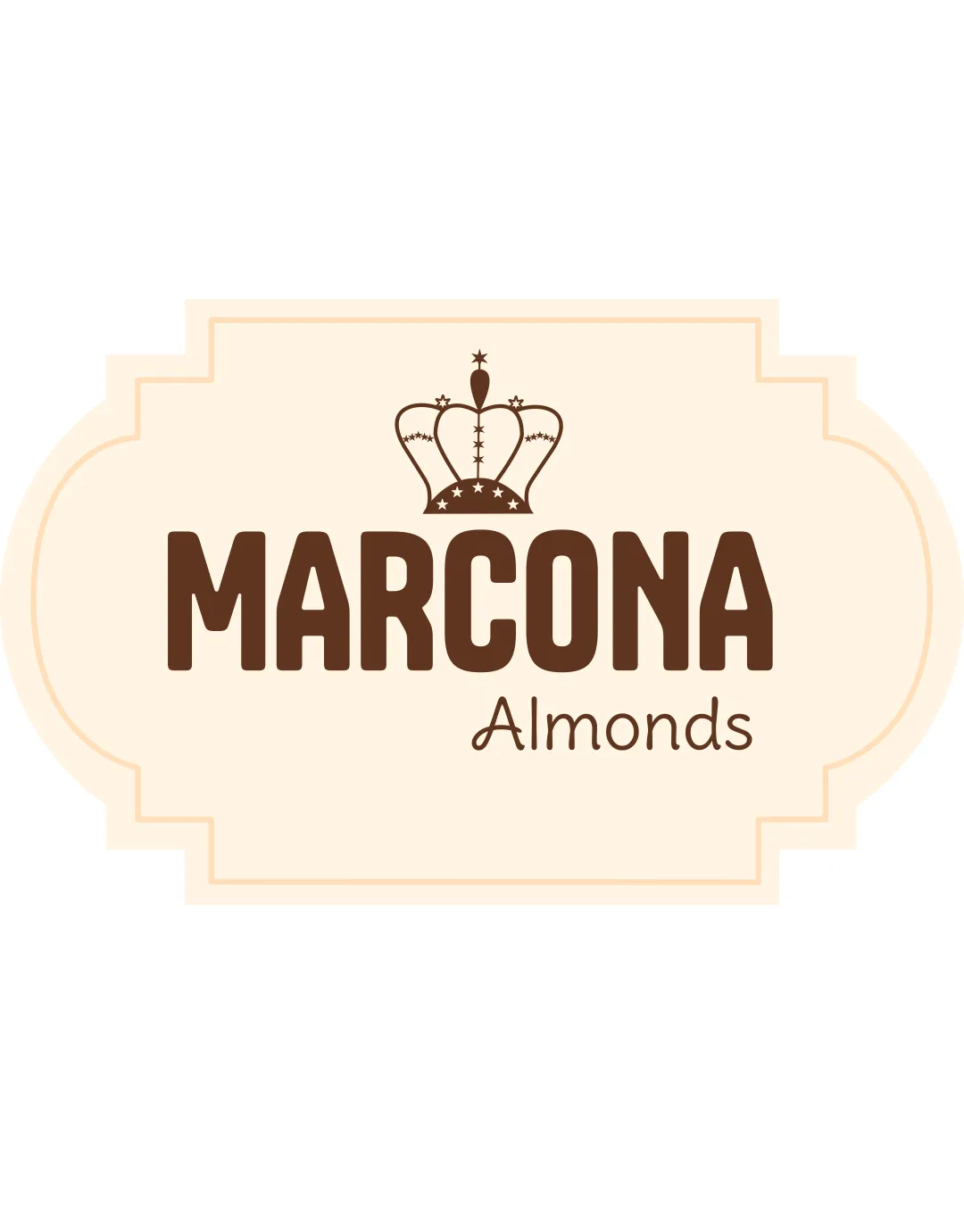 Marcona Almonds Crown Emblem Logo Review