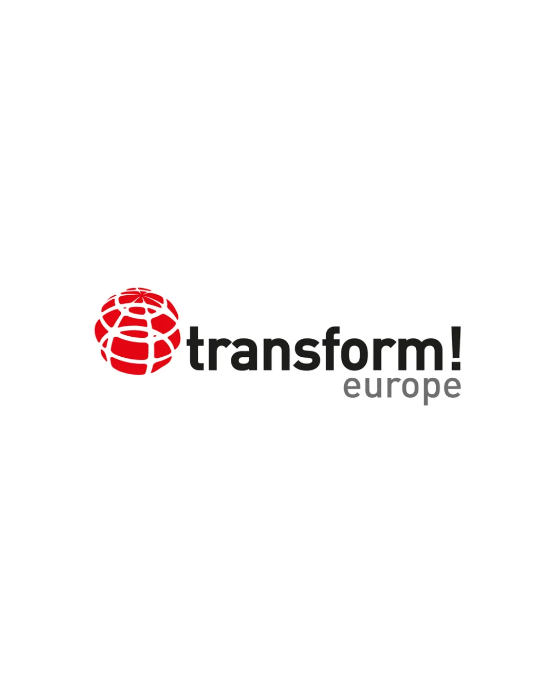 Transform Europe Stylized Globe Combination Mark Logo Review
