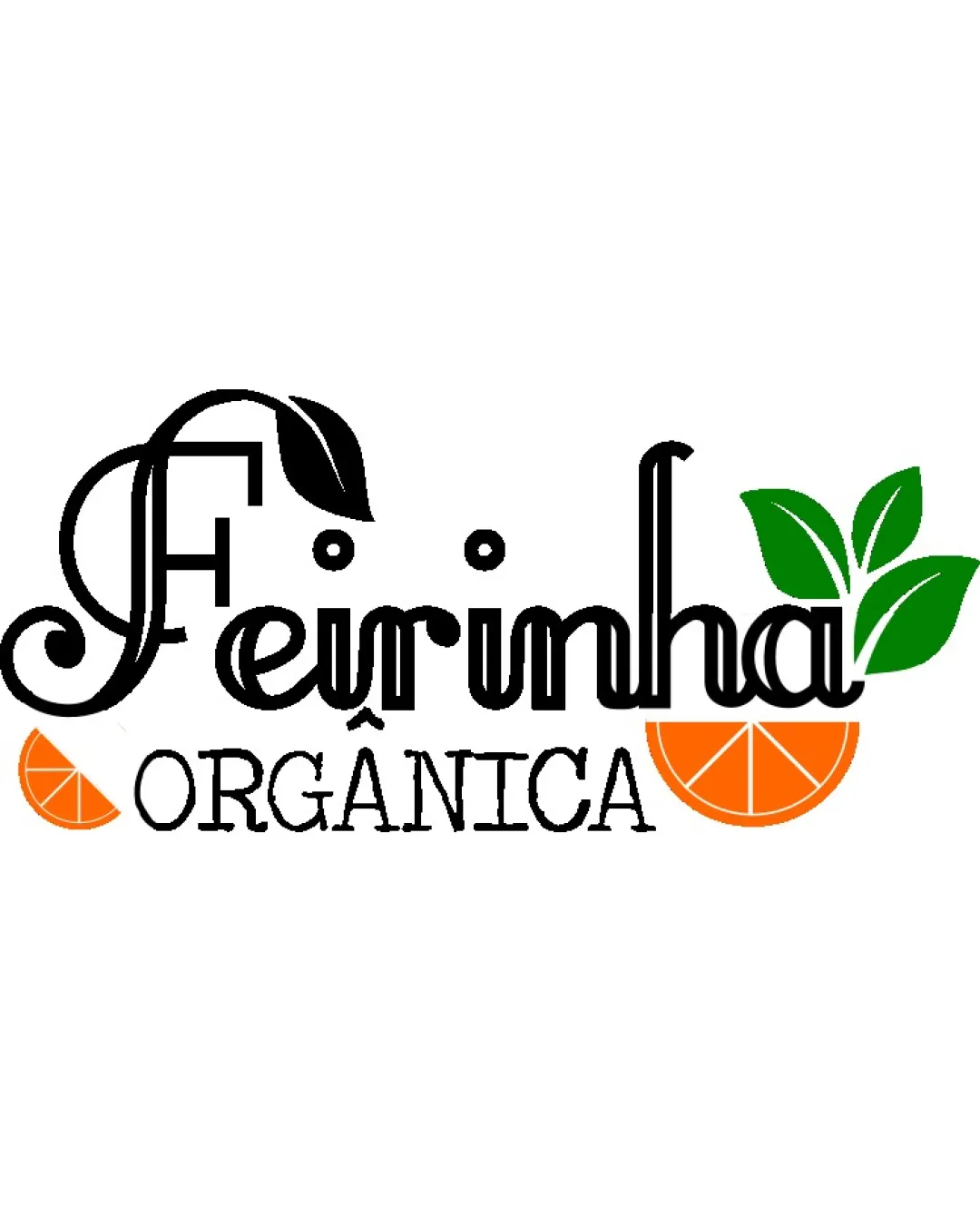 Feirinha Organica Leaf Sliced Orange Combination Mark Logo Review