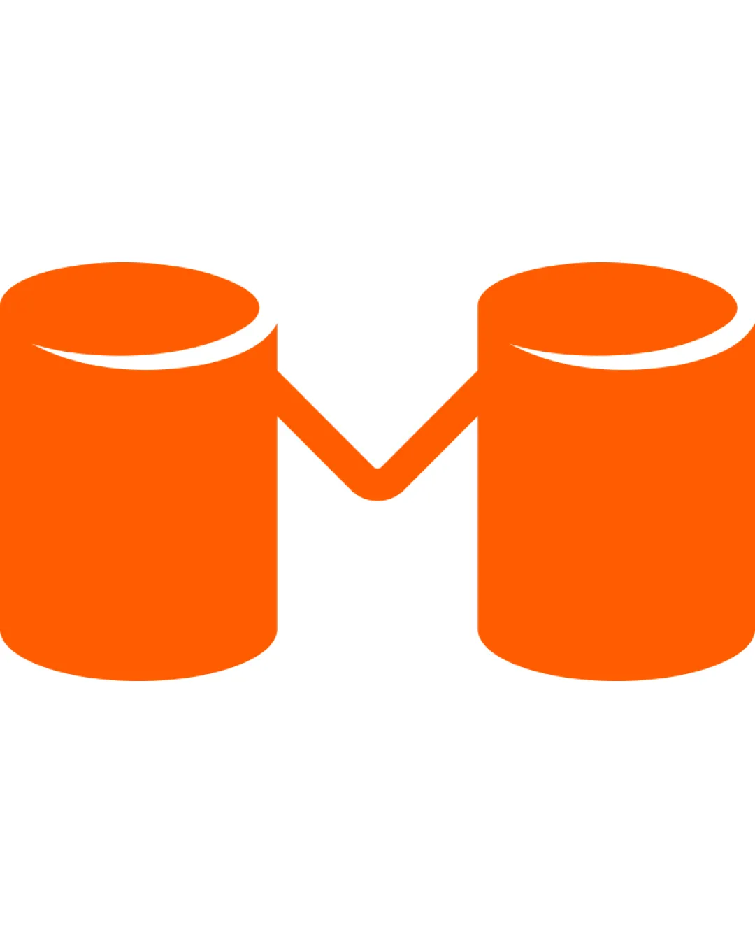 M Monogram With Two Connected Cylindrical Shapes Monogram Logo Review