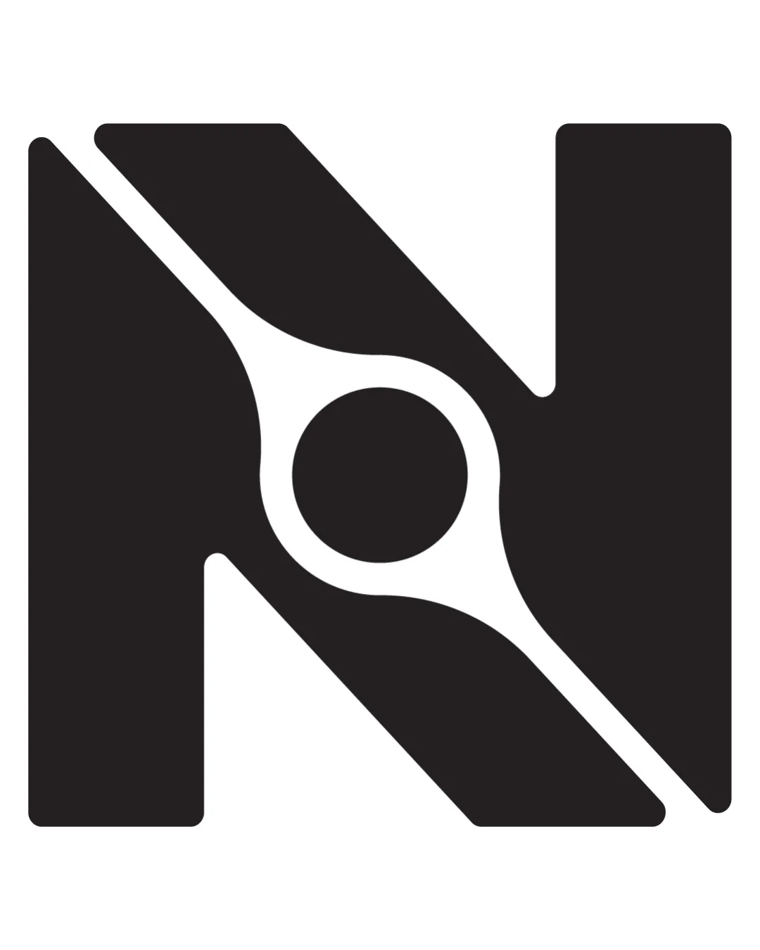 Abstract N With Circle Monogram Logo Review