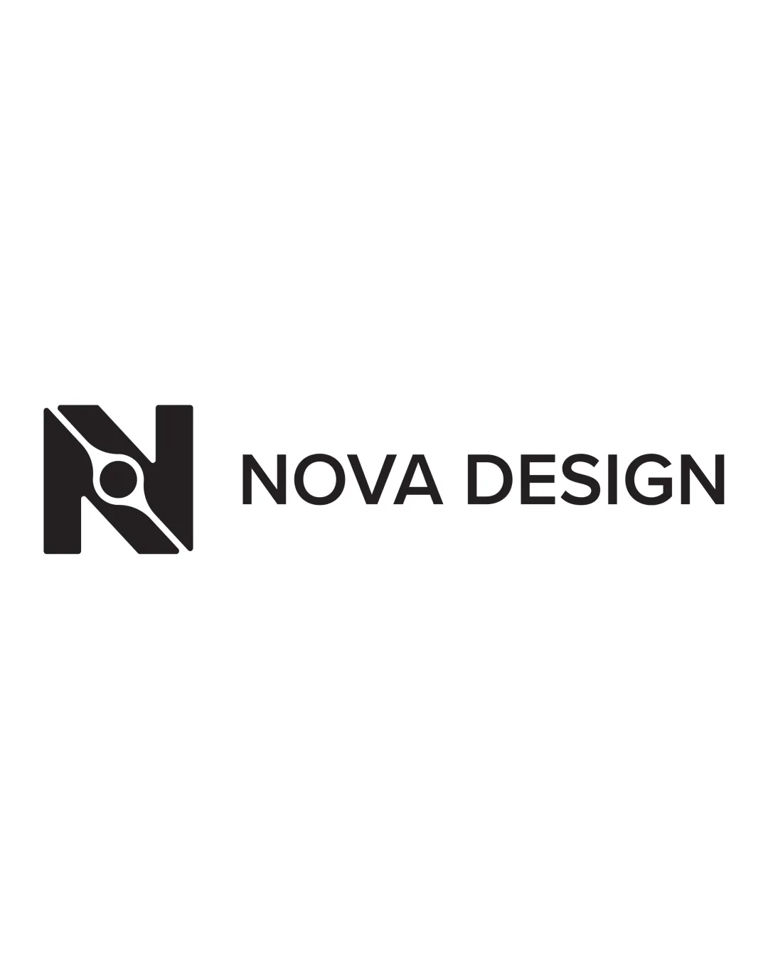 Nova Design Abstract N Shape With Circular Element Combination Mark Logo Review
