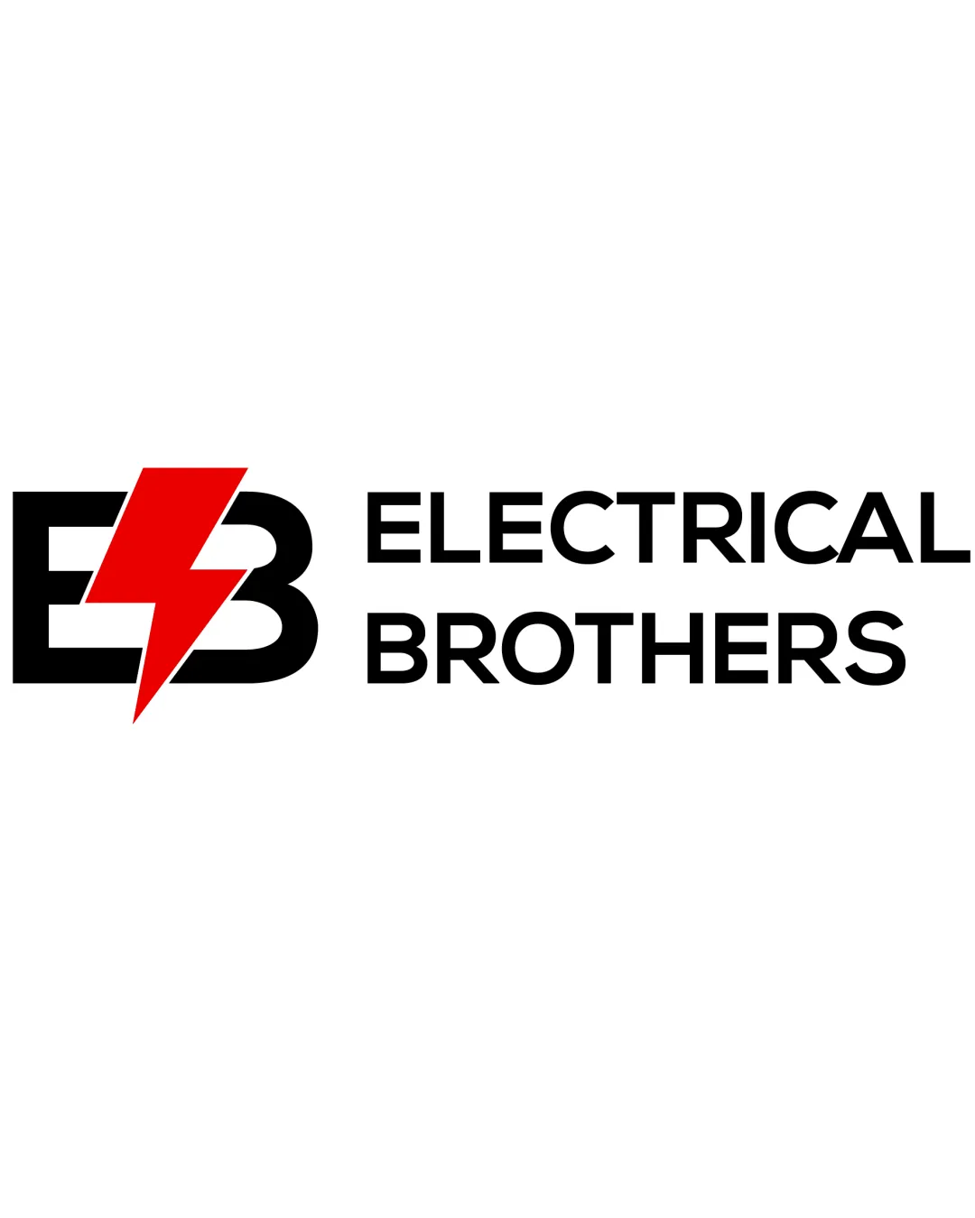 Electrical Brothers Eb Monogram With Lightning Bolt Combination Mark Electrical Services Modern Logo Review