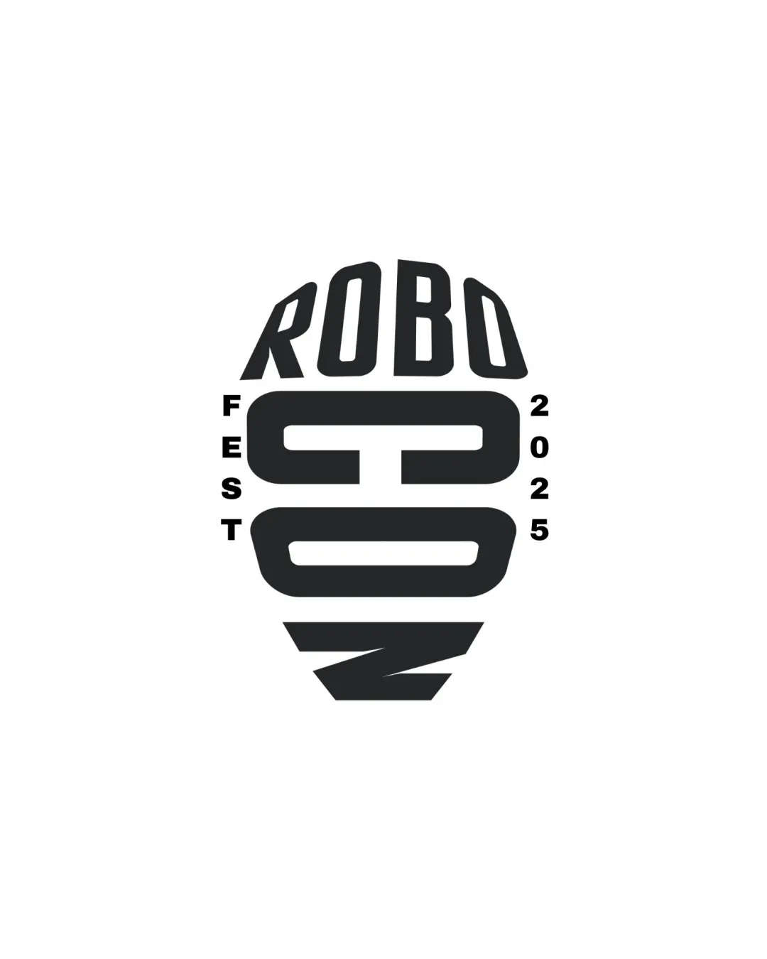 Robocon Fest 2025 Helmet Shaped Wordmark Wordmark Technology Futuristic Logo Review