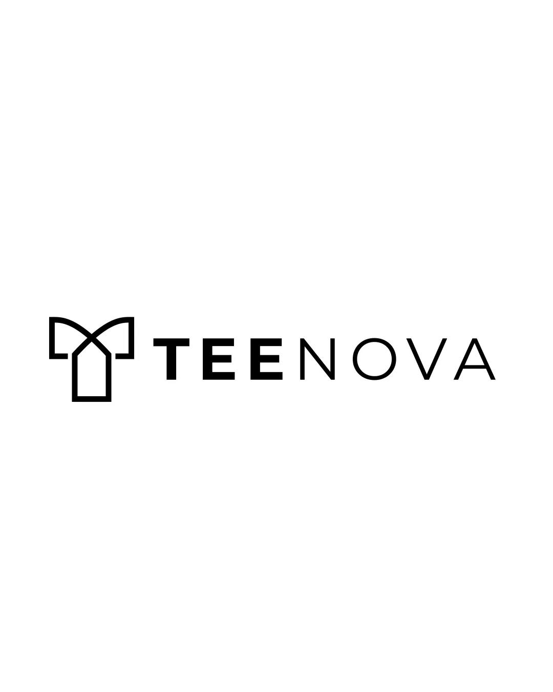 Teenova Stylized T Shirt With Curved Shoulders Combination Mark Fashion Minimalist Geometric Modern Logo Review