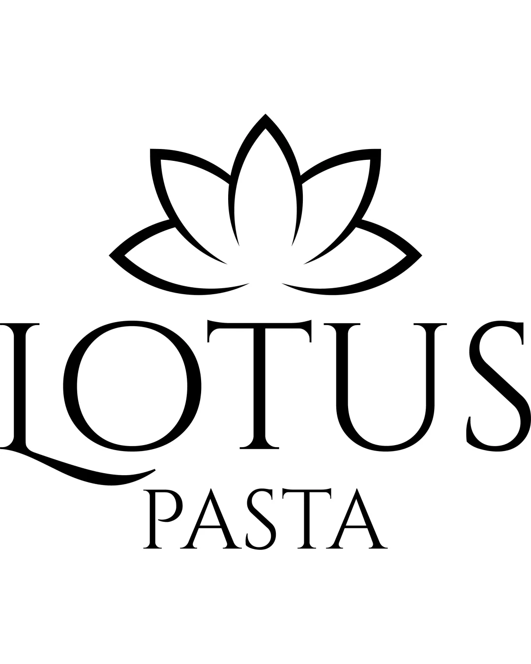 Lotus Pasta Lotus Flower Outline Combination Mark Food Minimal Elegant Serif Logo Review