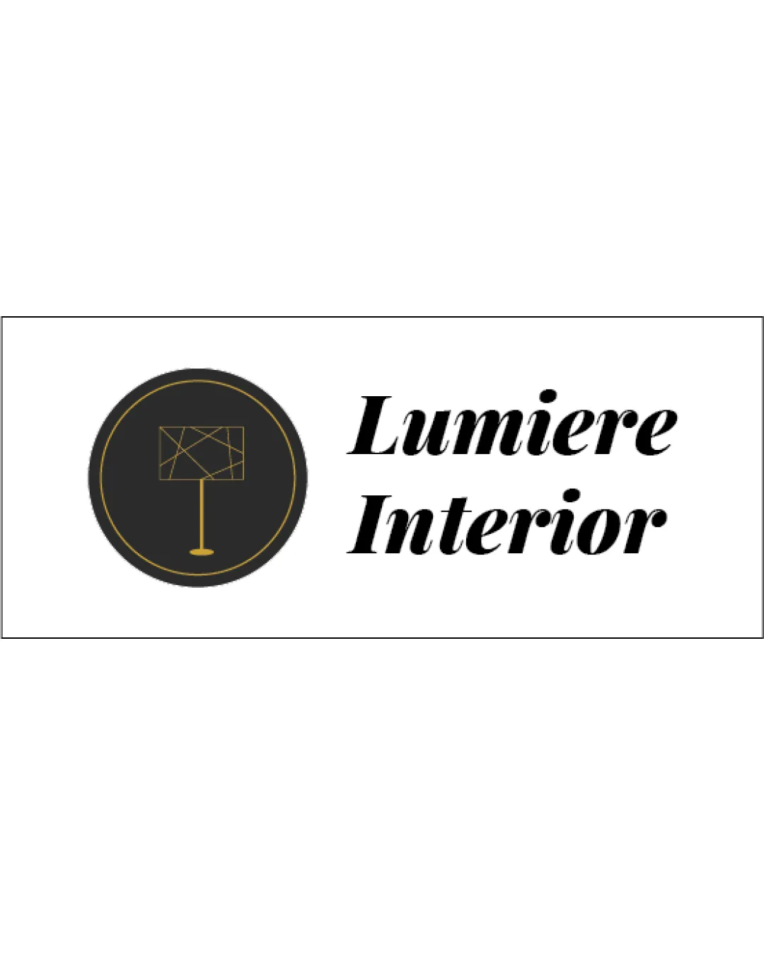 Lumiere Interior Table Lamp With Geometric Lampshade Inside A Circular Badge Combination Mark Interior Design Modern Minimalism Logo Review