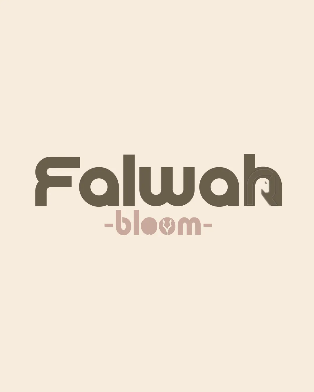 Falwah Bloom Abstract Leaf Or Pod Shape Inside The Second O In Bloom Negative Space Forming A Stylized H In The Last Letter Of Falwah Combination Mark Beauty Modern Geometric Sans Serif Logo Review