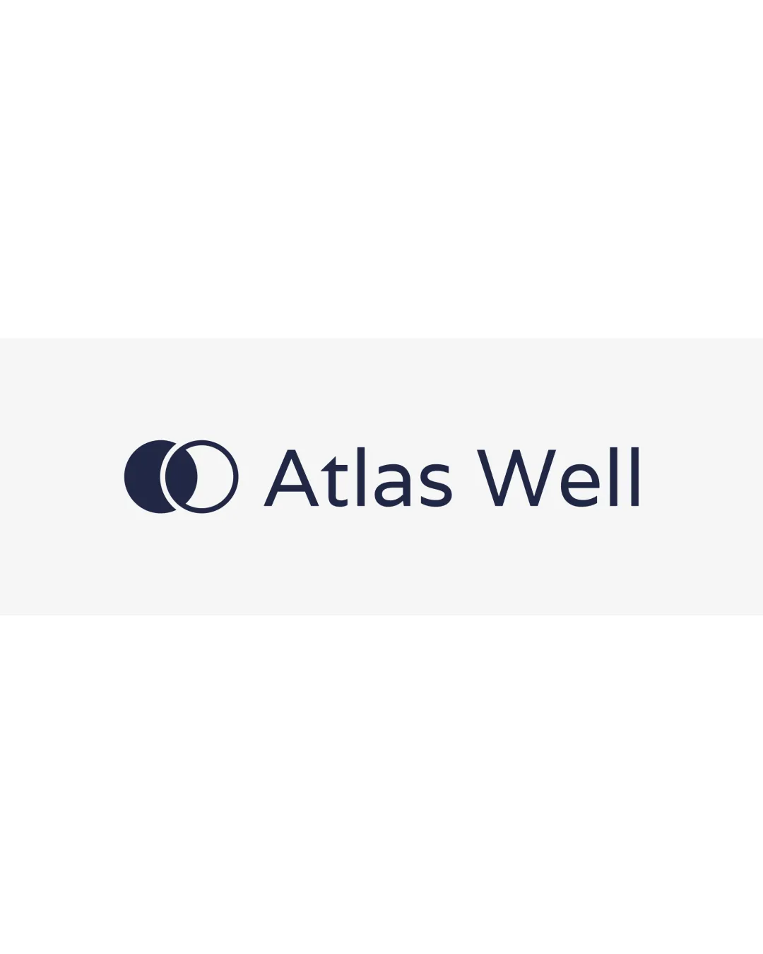 Atlas Well Two Overlapping Circles One Solid One Outlined Combination Mark Wellness Minimalist Modern Logo Review