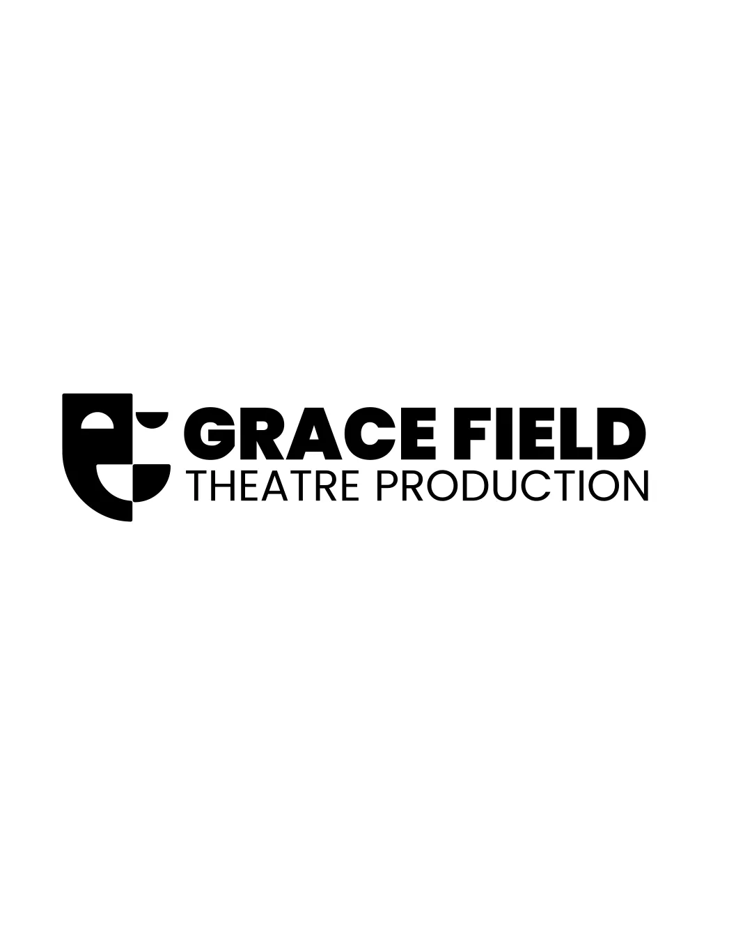 Grace Field Theatre Production Stylized Lowercase G With Abstract Geometric Division Combination Mark Entertainment Modern Geometric Minimal Logo Review