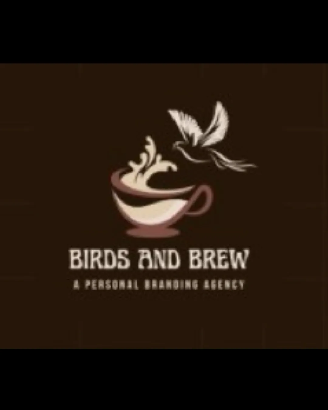 Birds And Brew A Personal Branding Agency A Coffee Cup With Steam Forming A Bird And A Flying Bird Above Combination Mark Branding Vintage Illustrative Logo Review
