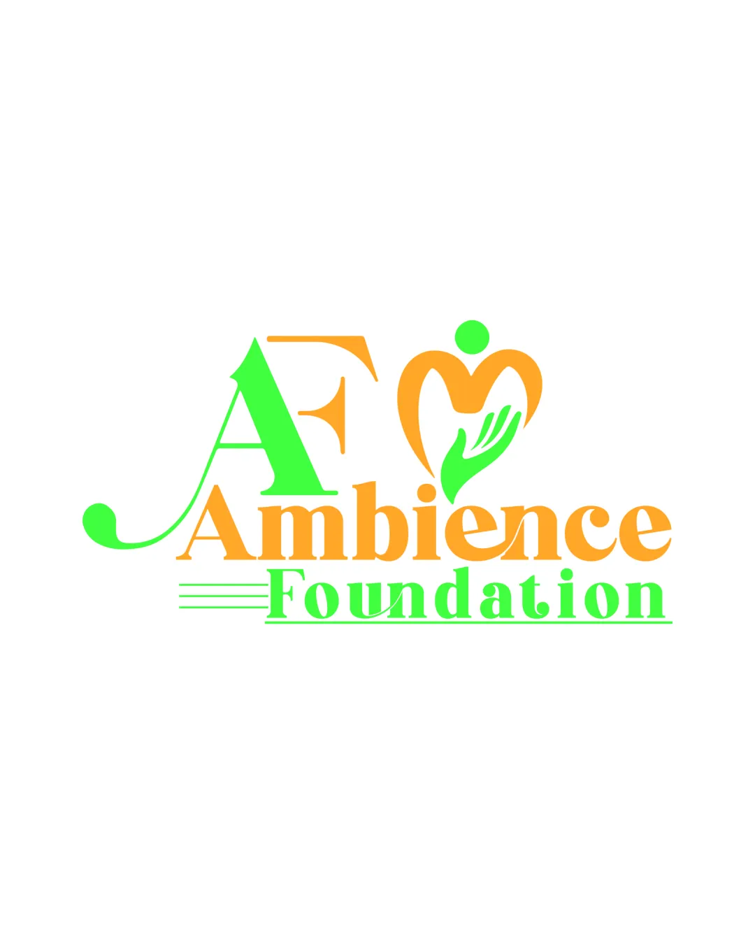 A F Ambience Foundation Heart Shape With Dot And Stylized Hand Inside Combination Mark Nonprofit Bright Eclectic Decorative Logo Review