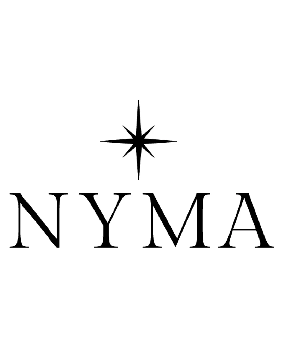Nyma Eight Pointed Star Above Wordmark Combination Mark Hospitality Classic Minimal Serif Logo Review