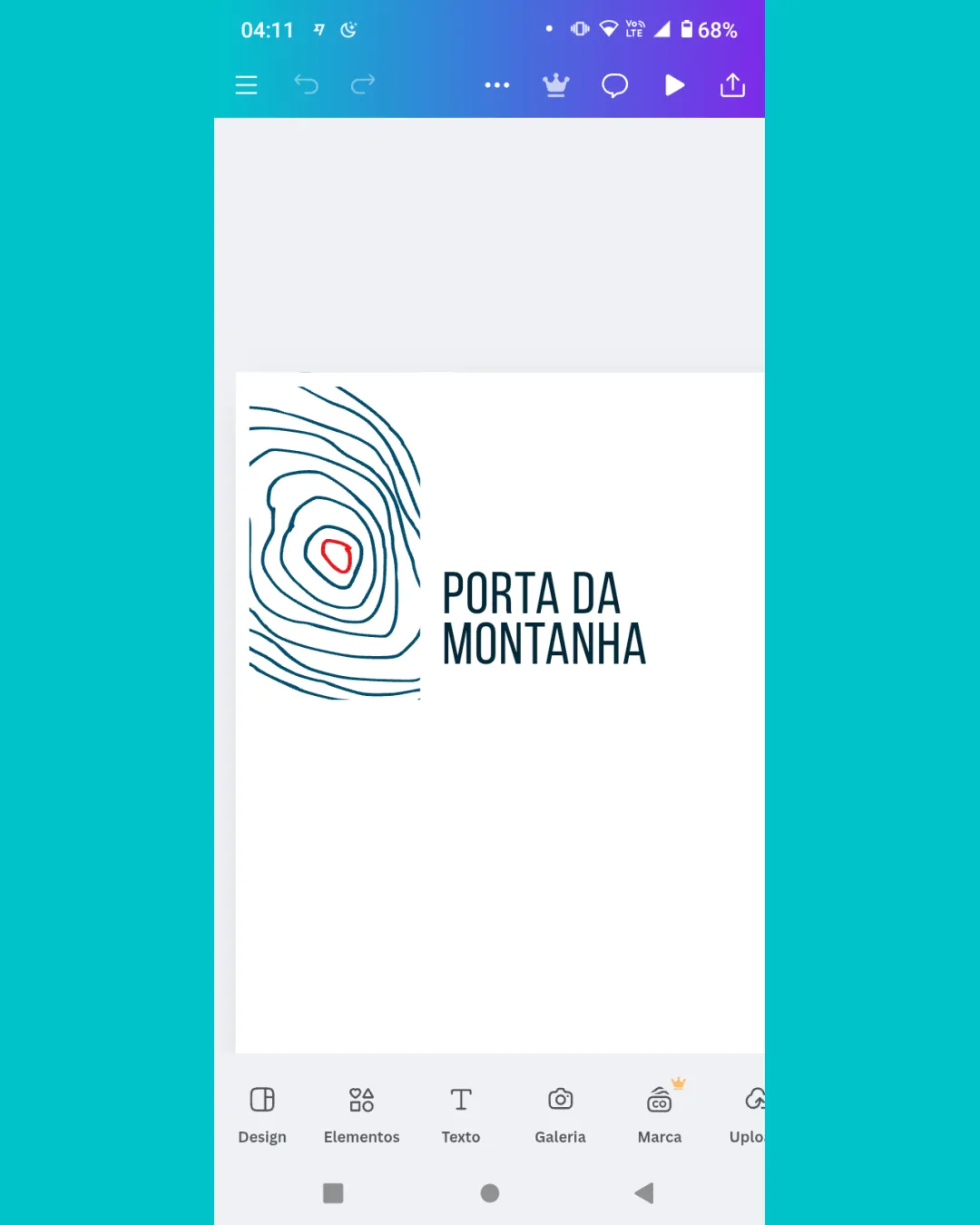 Porta Da Montanha Abstract Topographic Map Contour Lines With A Red Highlighted Center Combination Mark Tourism Minimalist Geometric Logo Review
