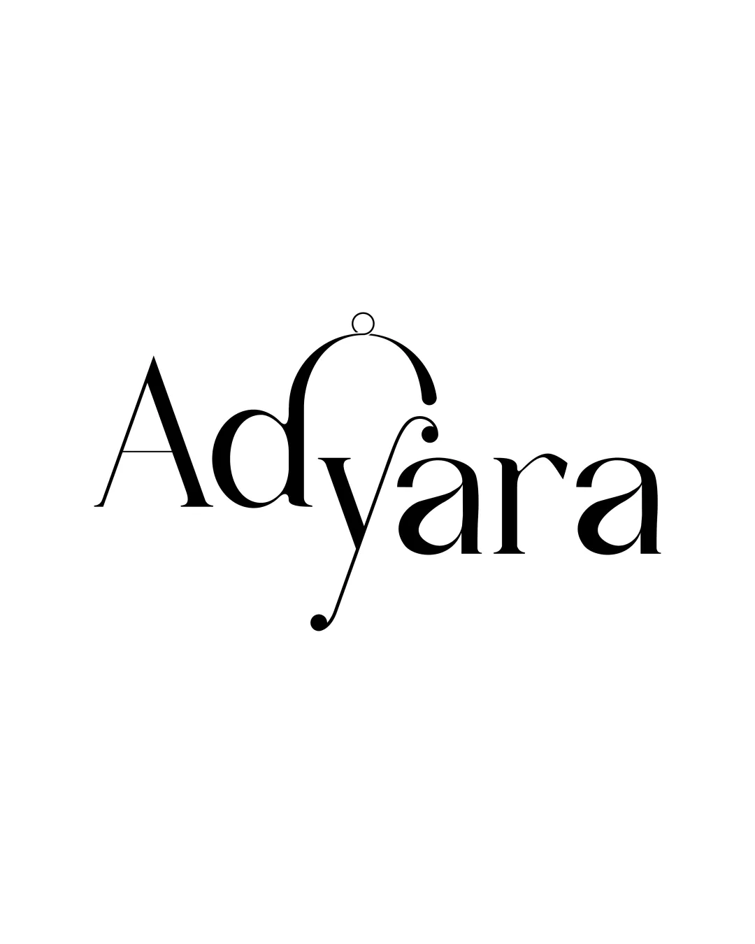 Adyara Stylized Y Character Resembling A Jewelry Clasp Or Pendant Loop Integrated Into The Wordmark Wordmark With Illustrative Letterform Fashion Modern Elegant High Contrast Serif Decorative Logo Review