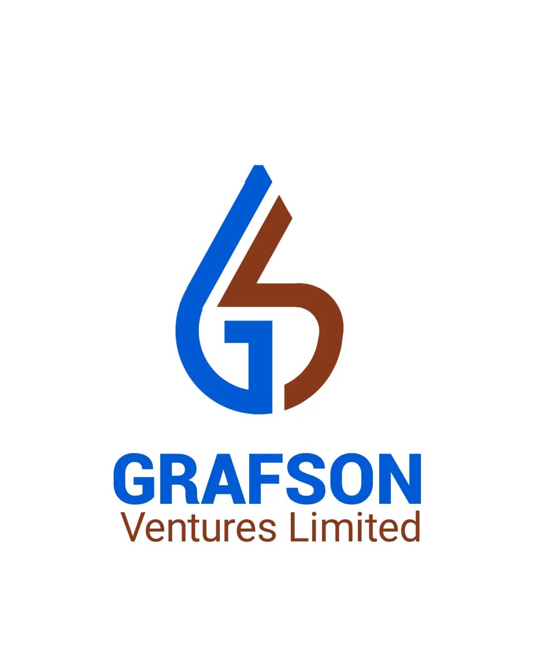 Grafson Ventures Limited Interwoven Monogram Combining G And V Combination Mark Finance Modern Geometric Logo Review