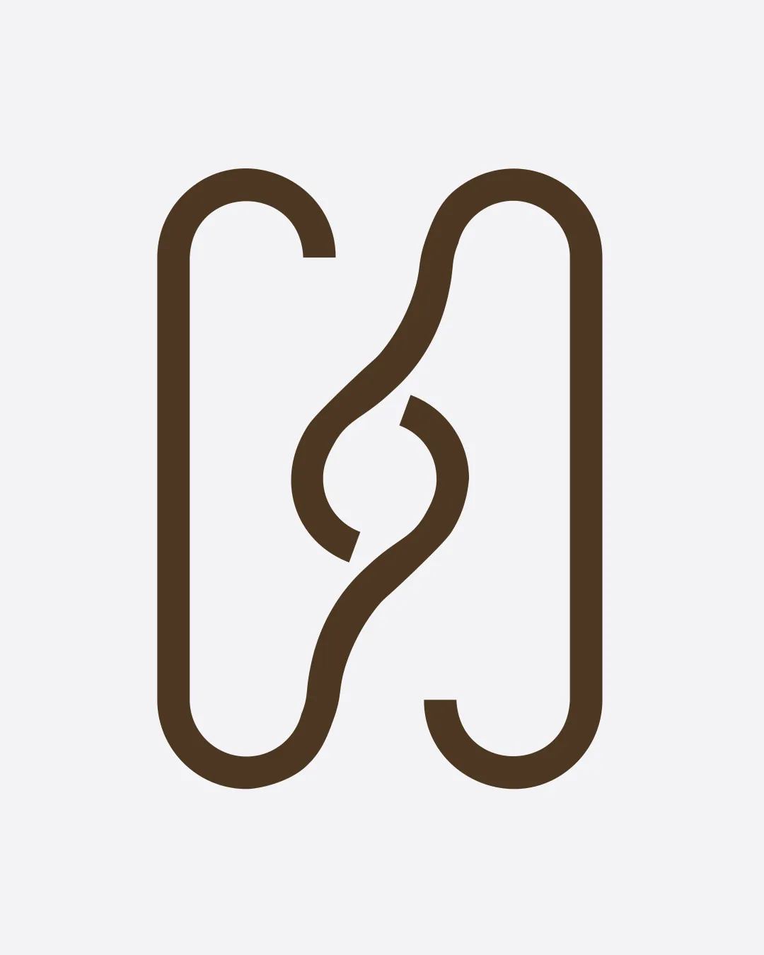 H Intertwined Abstract Shapes Forming An H And A Mirrored Curved Line Monogram Creative Minimalist Geometric Modern Logo Review