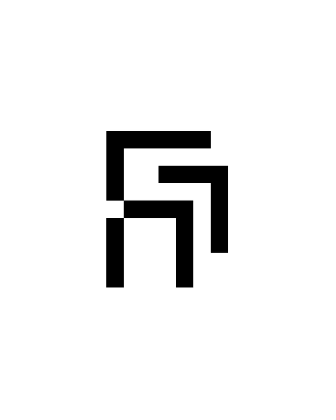 G F Interlocked Geometric Monogram Possibly Resembling G And F Monogram Real Estate Minimalist Geometric Logo Review