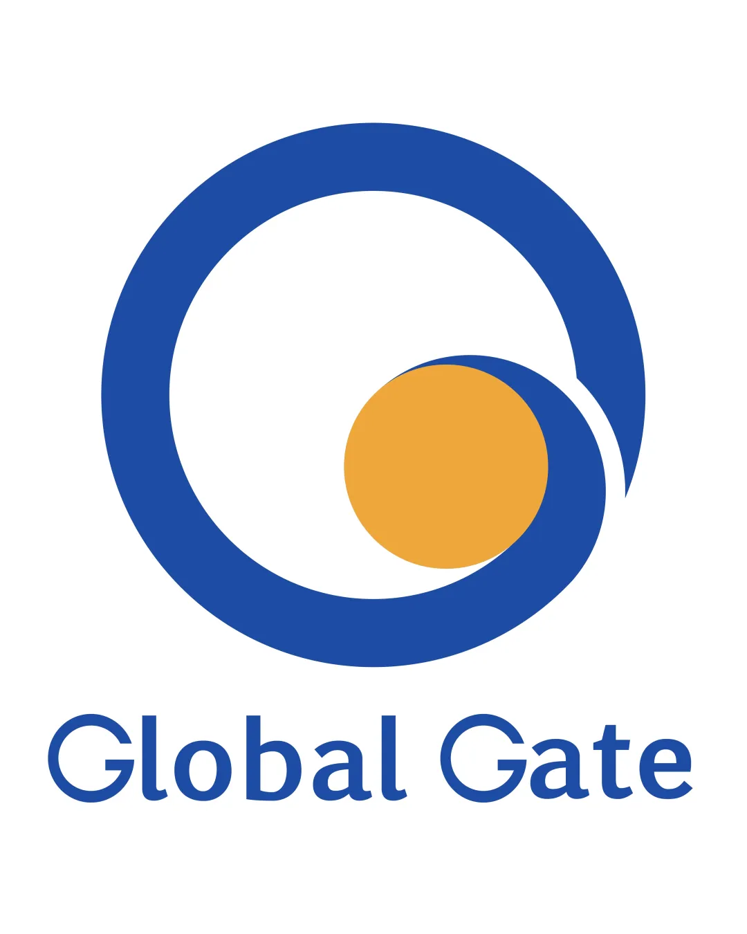 Global Gate Abstract Circular Shape Enclosing A Golden Circle Combination Mark Technology Modern Minimalistic Logo Review