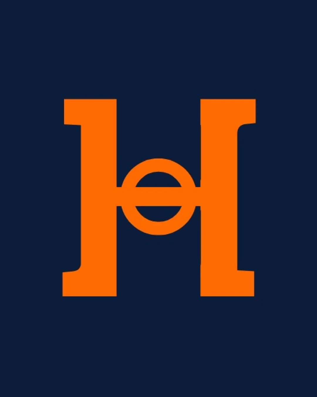 H E Large Bold H With A Stylized E Integrated Horizontally Monogram Education Modern Geometric Logo Review