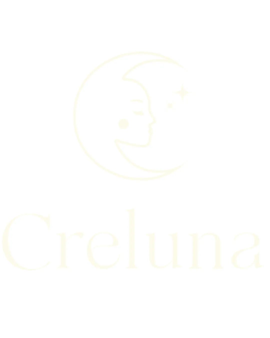 Creluna Crescent Moon With A logo