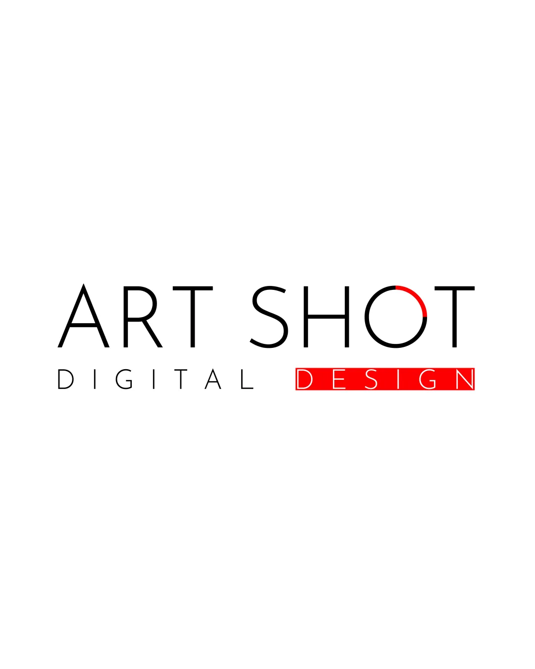 Art Shot Digital Design Stylized O With A Partial Red Arc Wordmark With Minimal Graphical Accent Design Modern Minimalist Geometric Logo Review