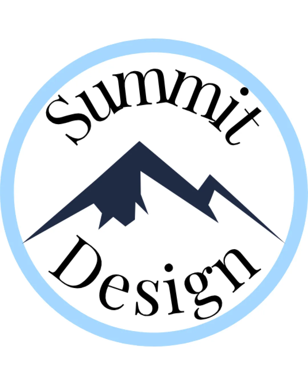 Summit Design Angular Mountain Silhouette Combination Mark Design Modern Emblem Logo Review