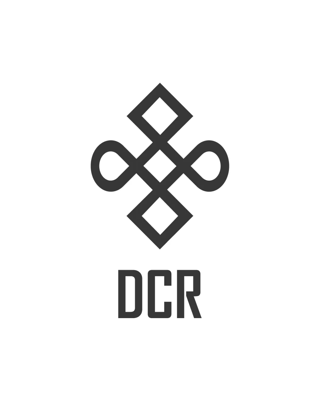 Dcr Interlocked Diamonds And Loops Combination Mark Technology Geometric Modern Minimalistic Logo Review