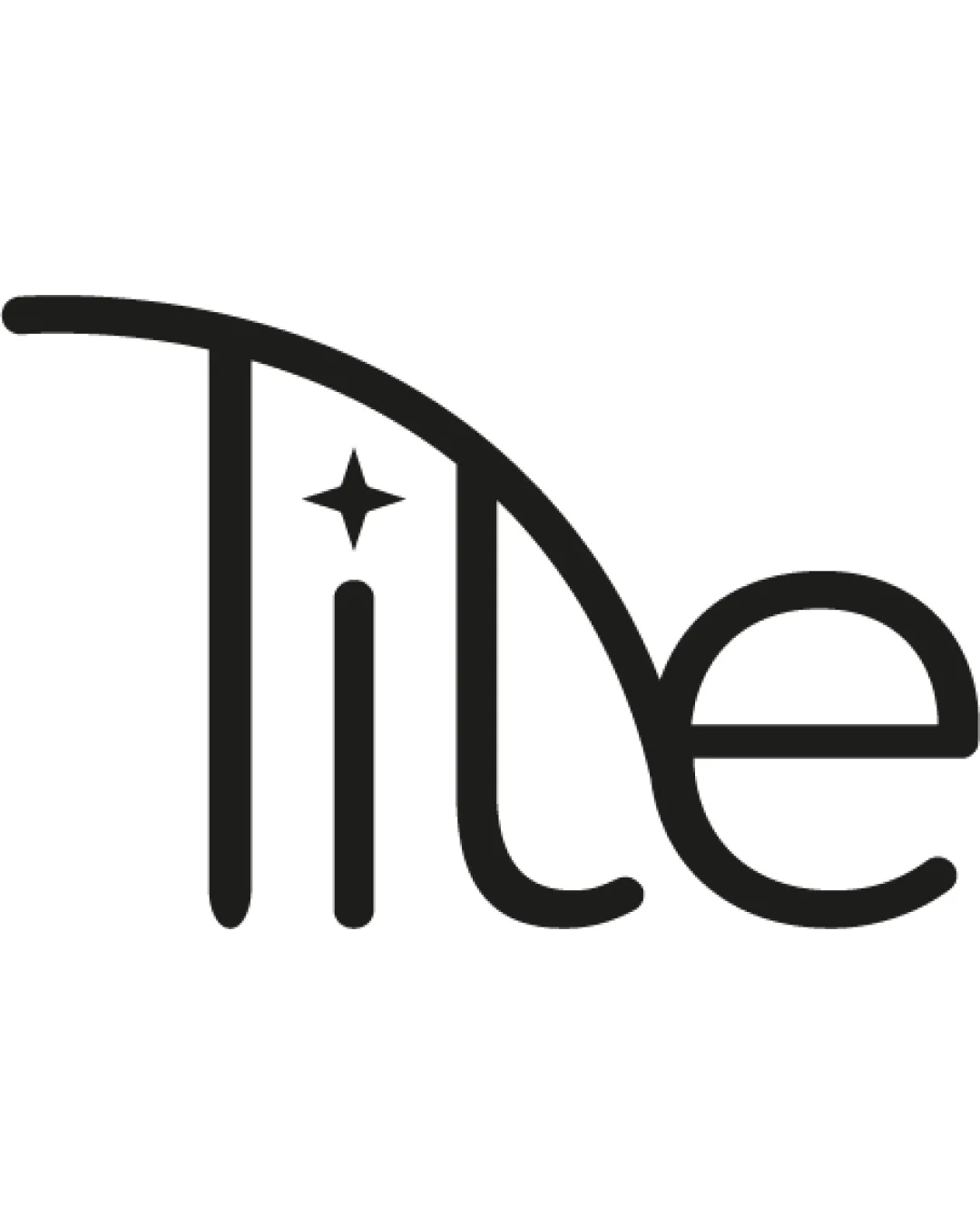Tile Wordmark With A Star Accent Above The I Sweeping Curved Line Integrated With The T Wordmark Technology Modern Geometric Logo Review