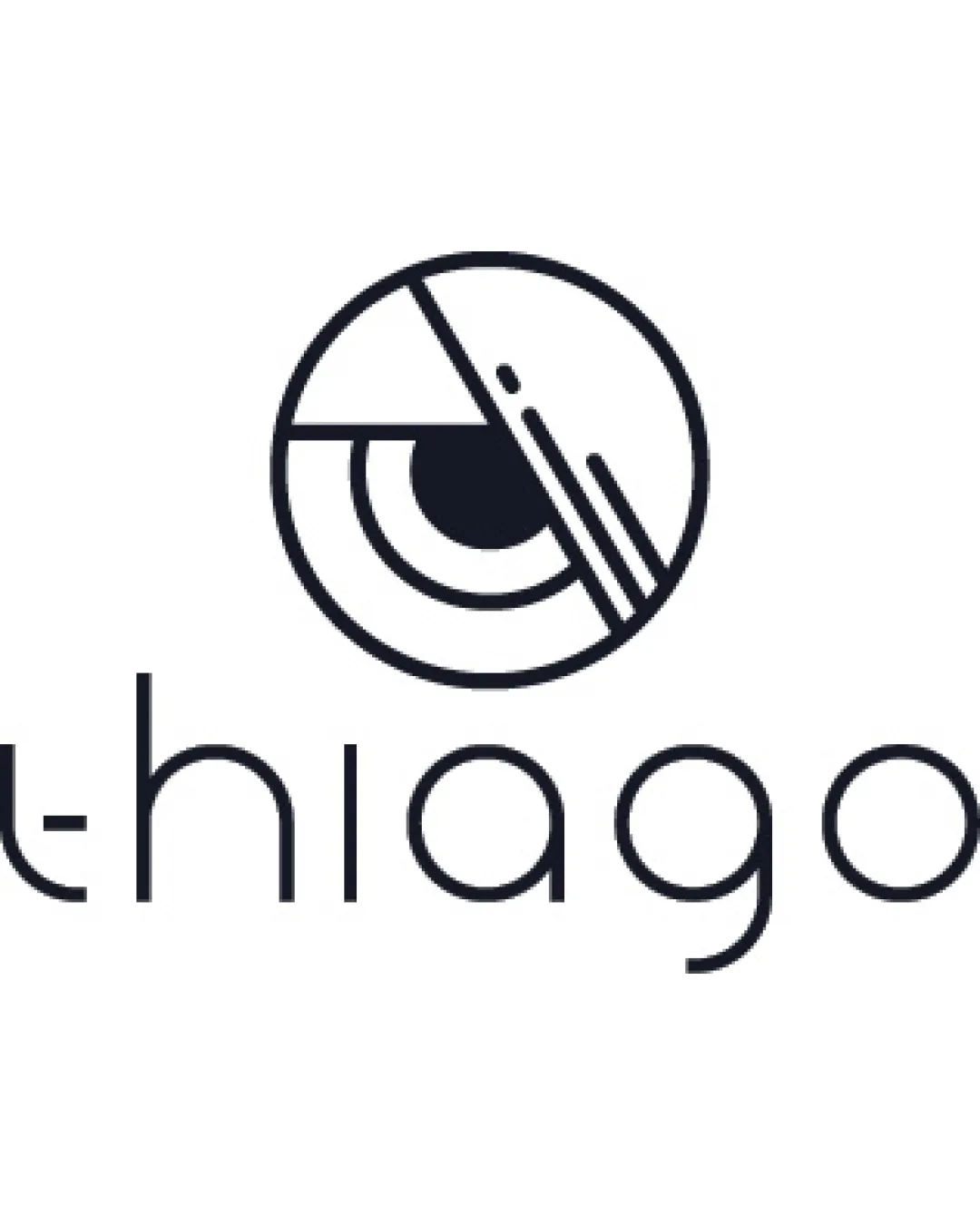 Thiago Stylized Eye With Geometric Lines And Abstract Shapes Combination Mark Creative Minimalist Geometric Modern Logo Review