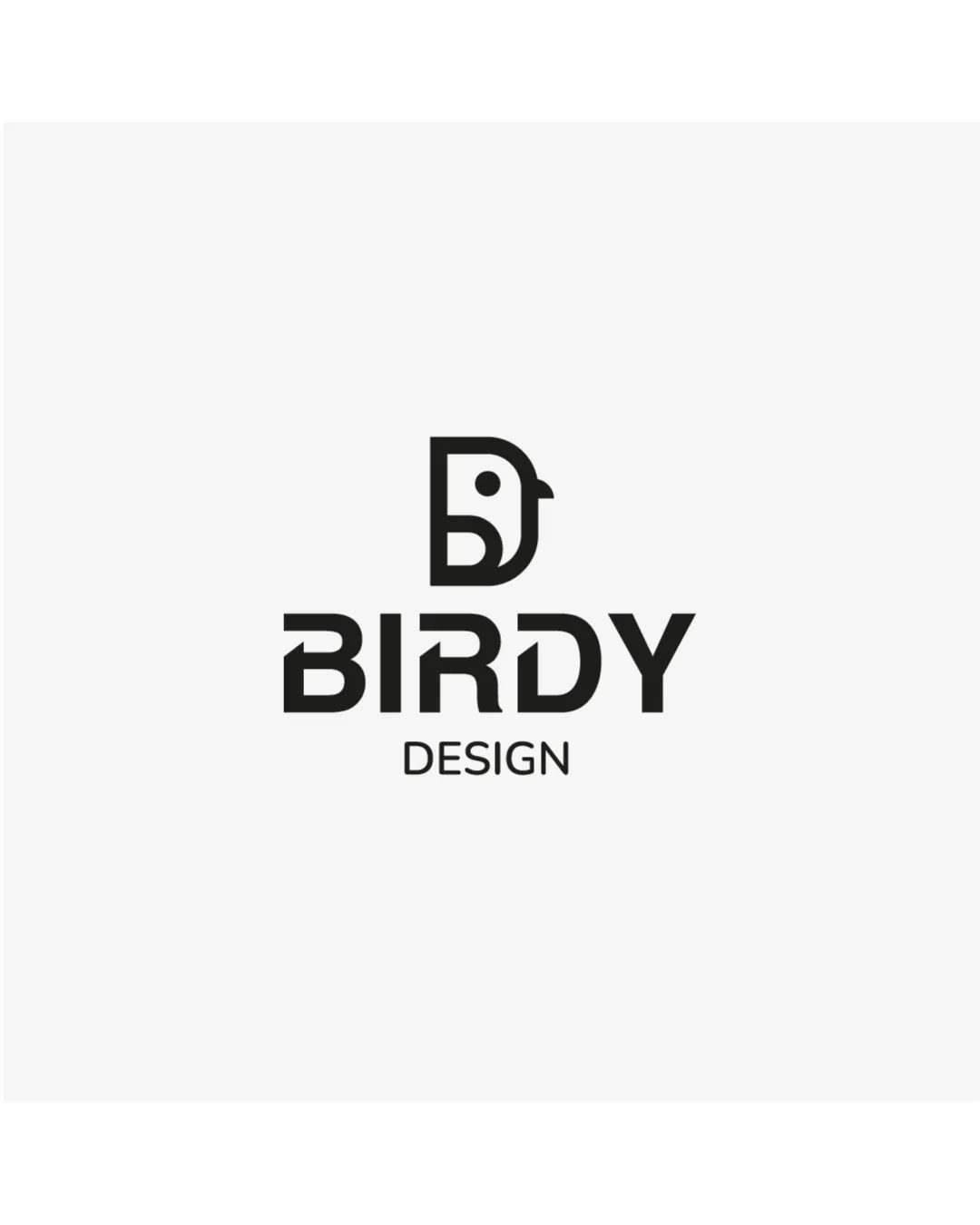 Birdy Design B Shaped Like A Bird With An Eye And Beak Combination Mark Design Modern Minimalistic Logo Review