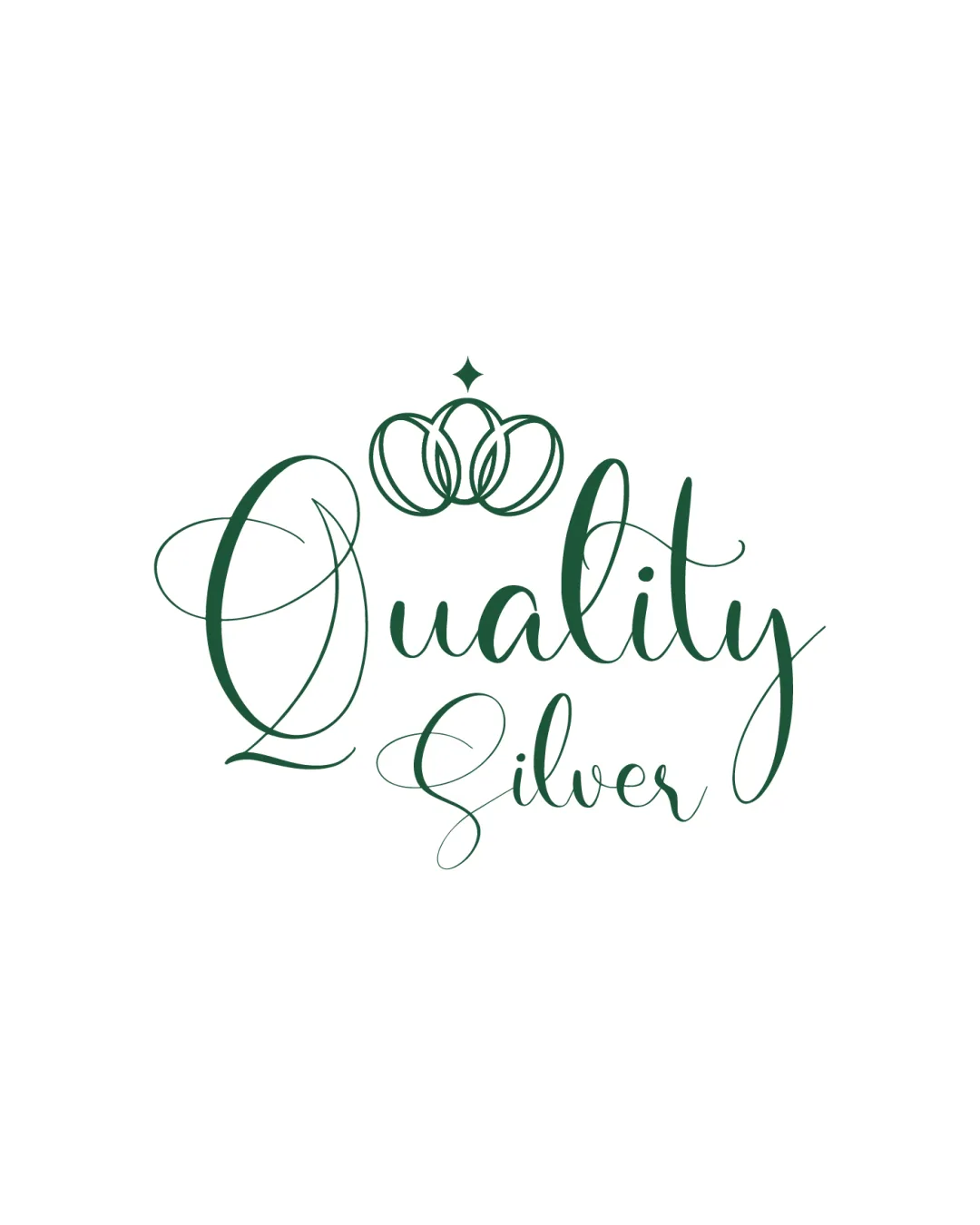 Quality Silver Abstract Crown Formed By Interlocking Rings And A Diamond Accent Above Combination Mark Jewelry Elegant Script Ornamental Logo Review