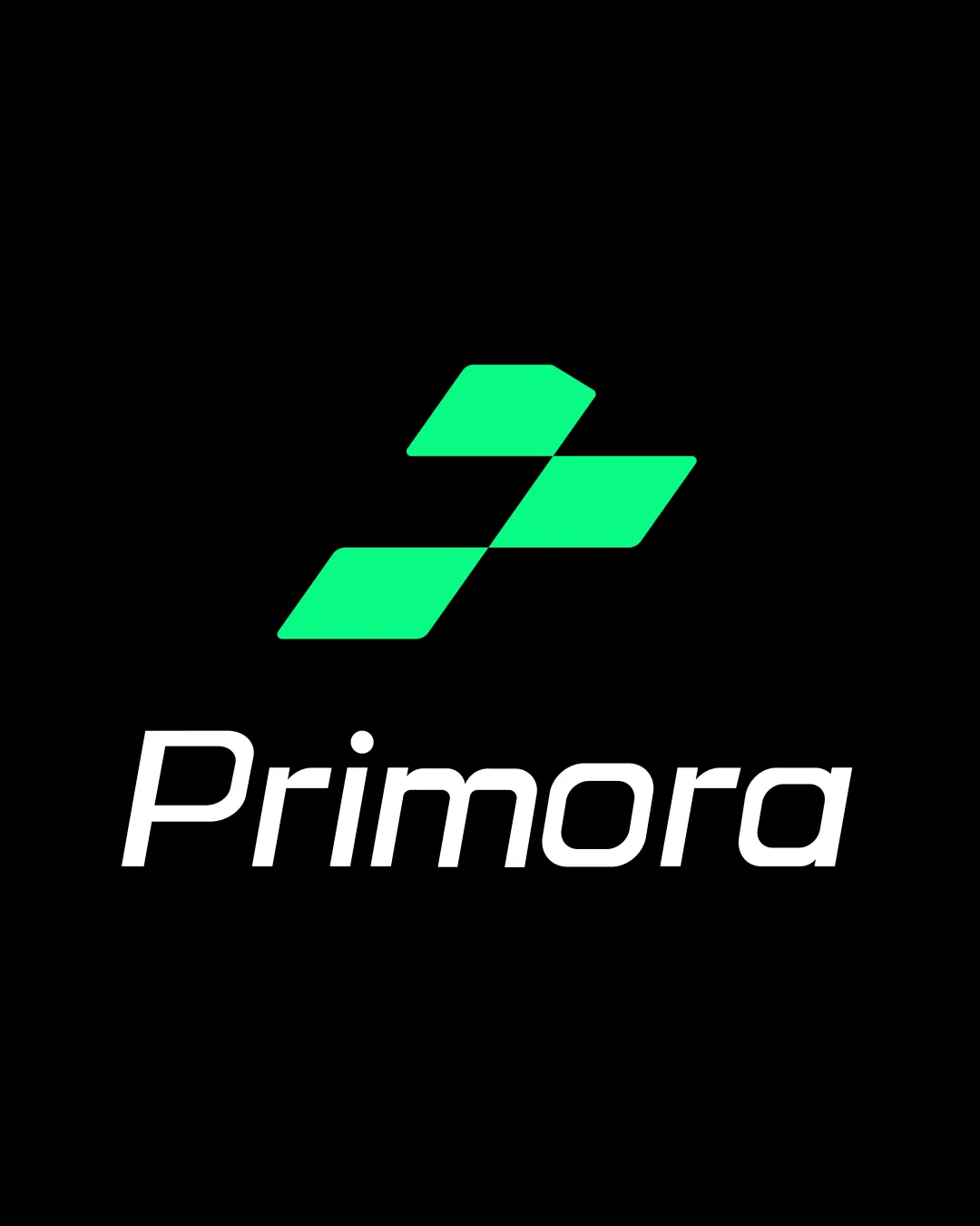Primora Three Parallelogram Tiles Forming A Dynamic Rightward Arrow Combination Mark Technology Modern Geometric Minimalistic Logo Review