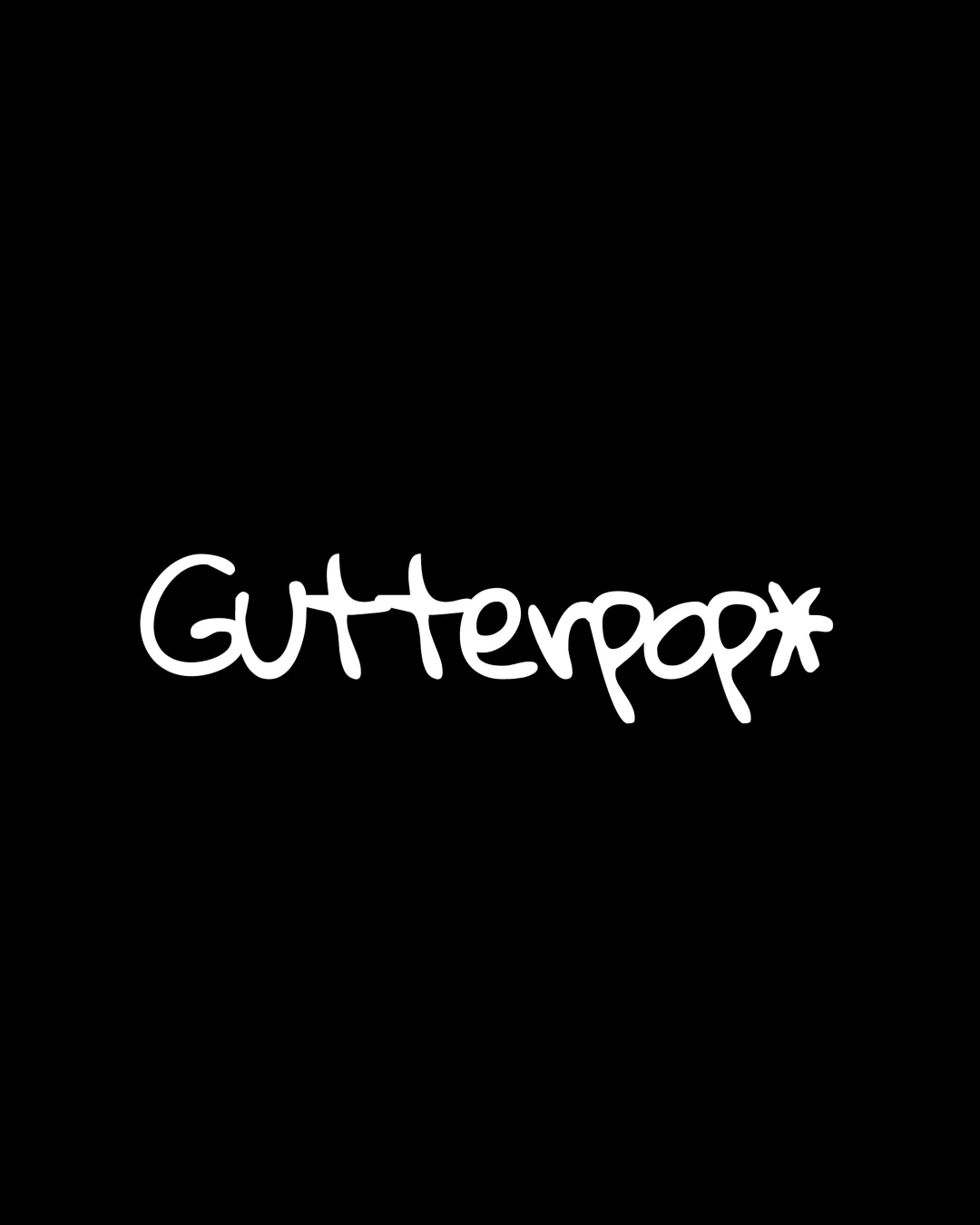 Gutterpop Handwritten Wordmark With Asterisk Star At The End Wordmark Retail Urban Graffiti Inspired Informal Logo Review