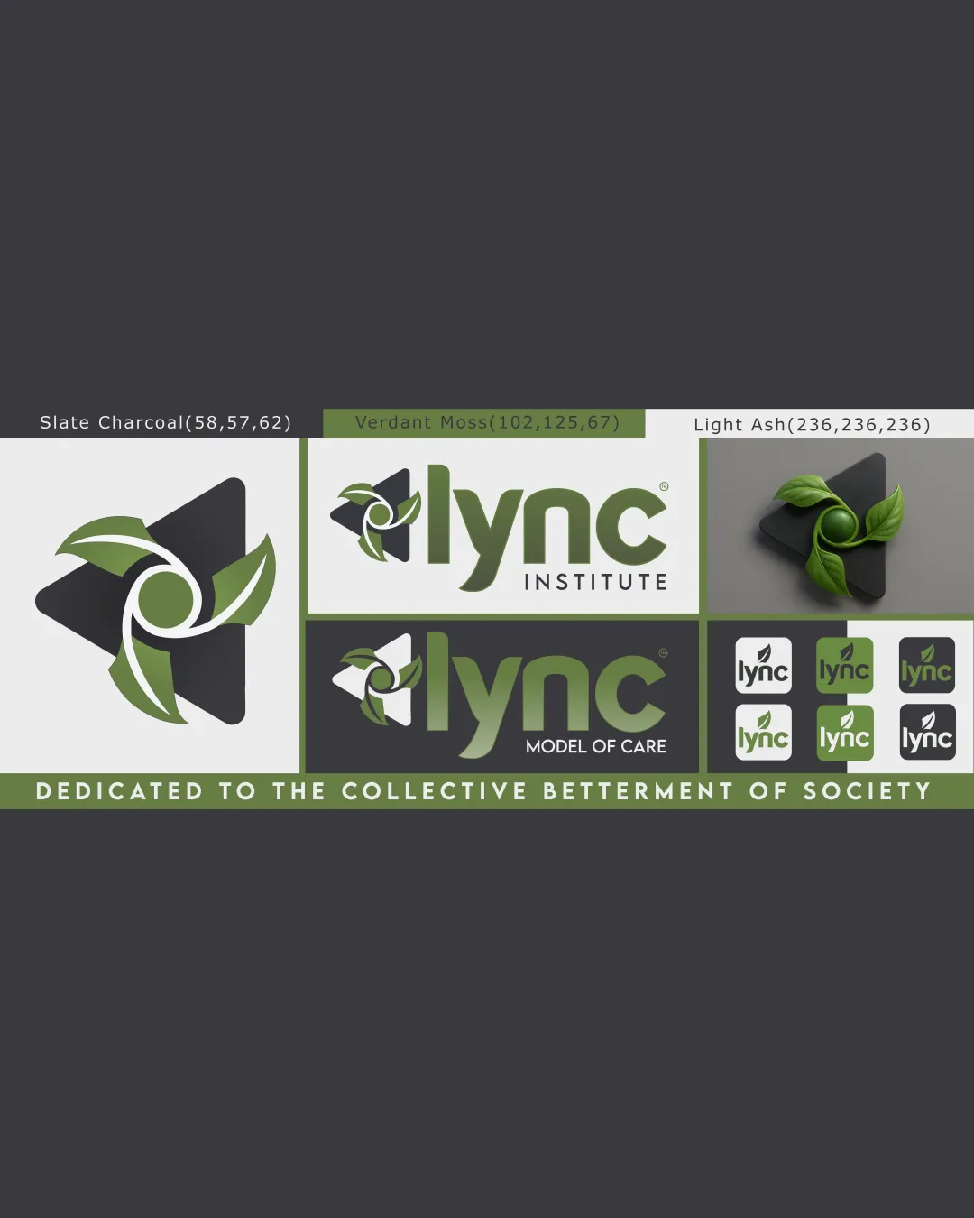 Lync Abstract Triangular Form With Circular Motion Incorporating Green Leaves Combination Mark Healthcare Modern Corporate Eco Inspired Logo Review
