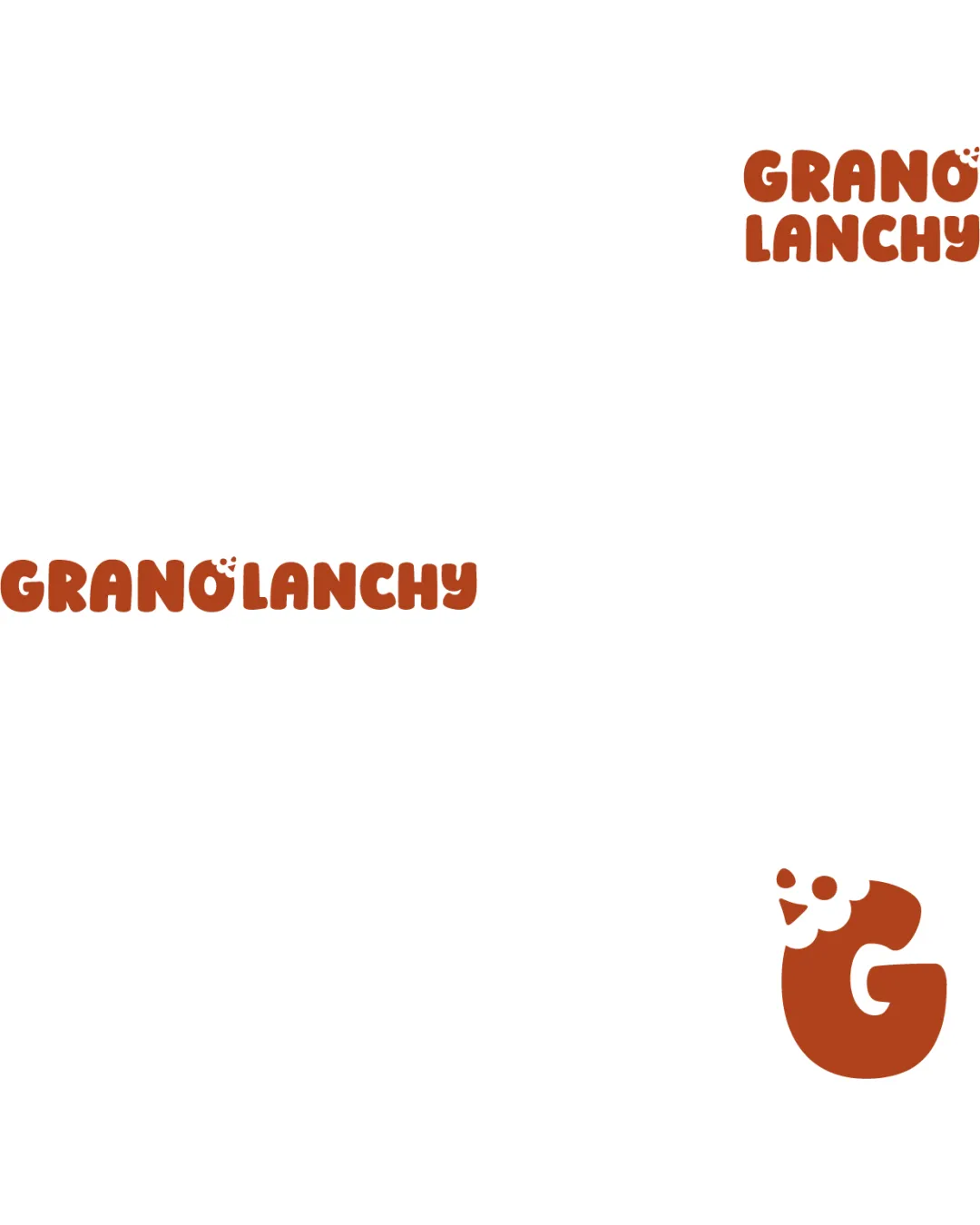 Granolanchy Chicken Illustrated As A G Letterform With Facial Features Combination Mark Food Playful Rounded Cartoon Like Logo Review