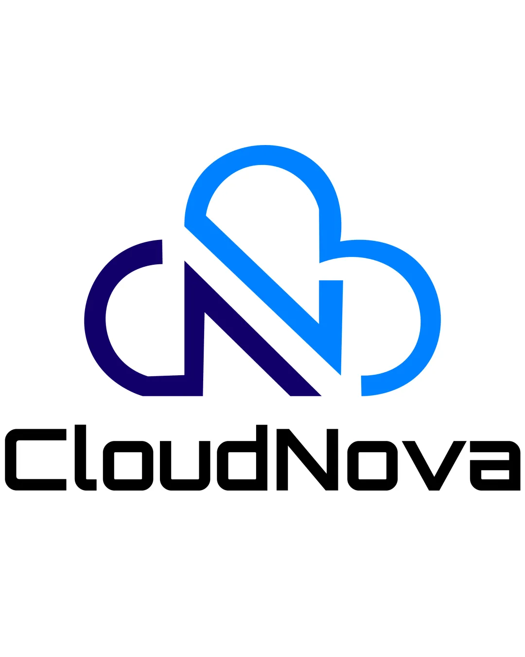 Cloudnova Abstract Cloud Integrating Cn Monogram Combination Mark Technology Modern Geometric Abstract Logo Review