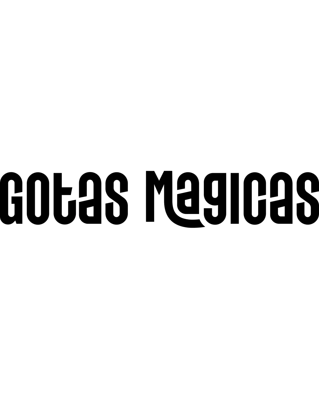 Gotas Magicas Wordmark Beauty Modern Geometric Custom Letterforms Logo Review
